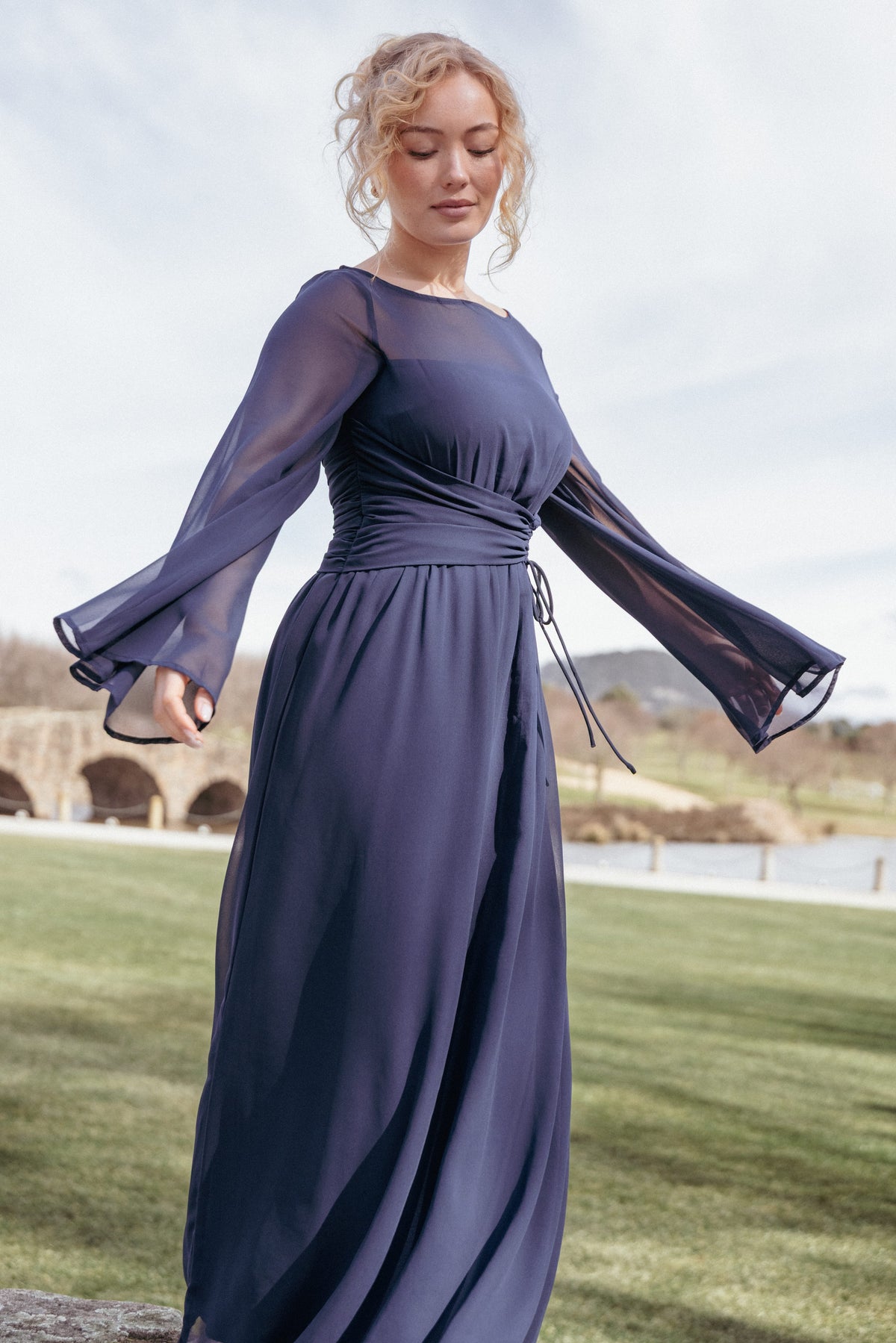Samara Maxi Dress in Navy – view 1 of 9