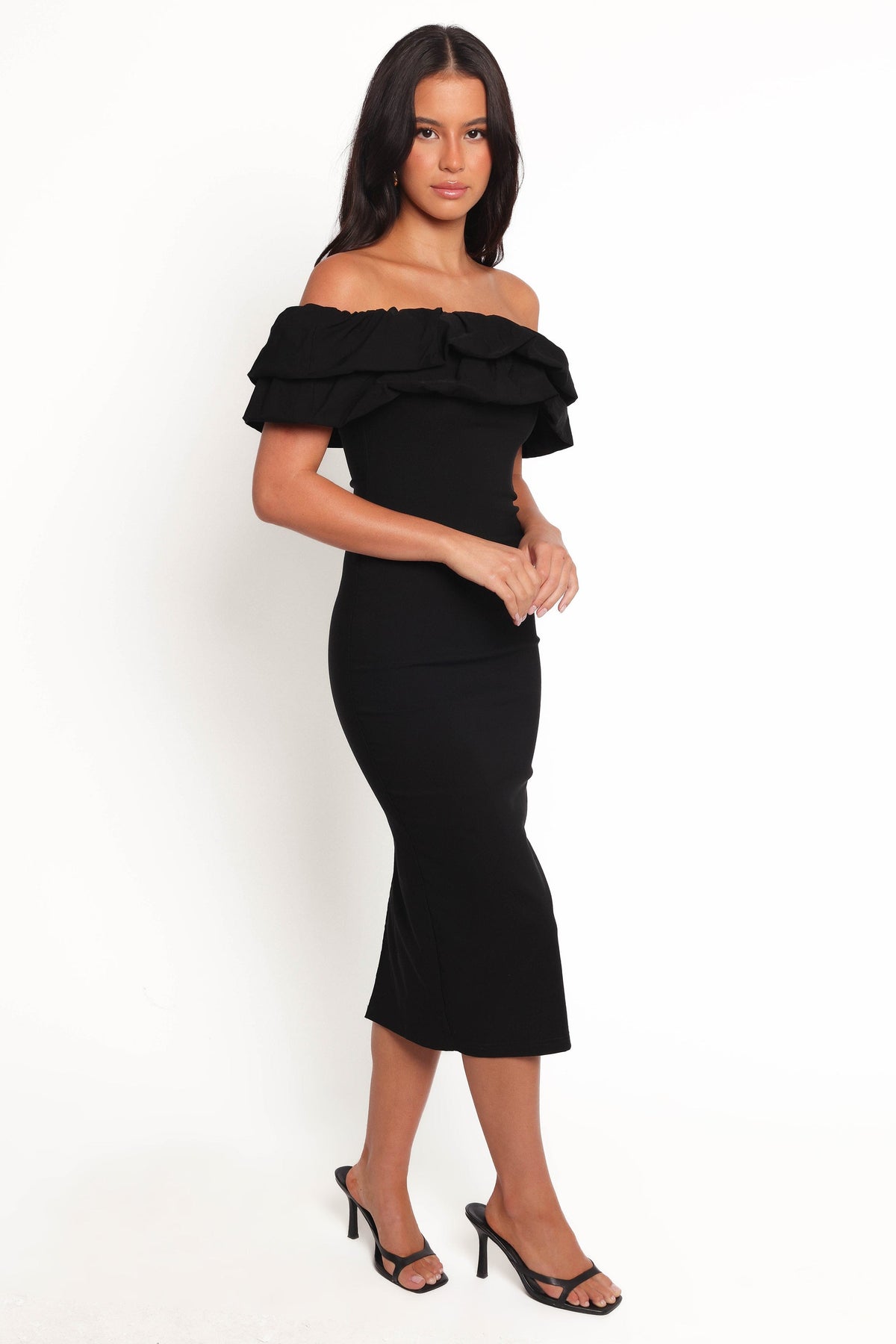 Sammi Midi Dress in Black – view 6 of 8