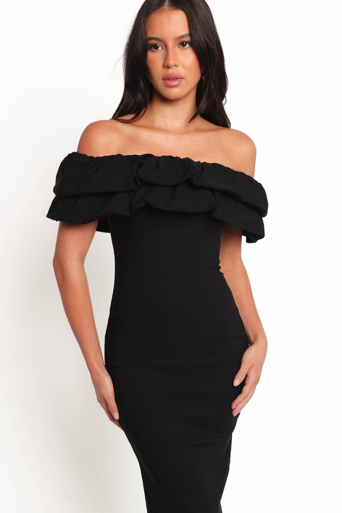 Sammi Midi Dress in Black – view 7 of 8