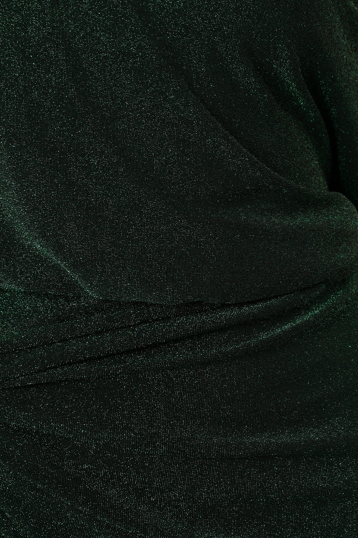 Santiago Off Shoulder Midi Dress in Emerald – view 5 of 6