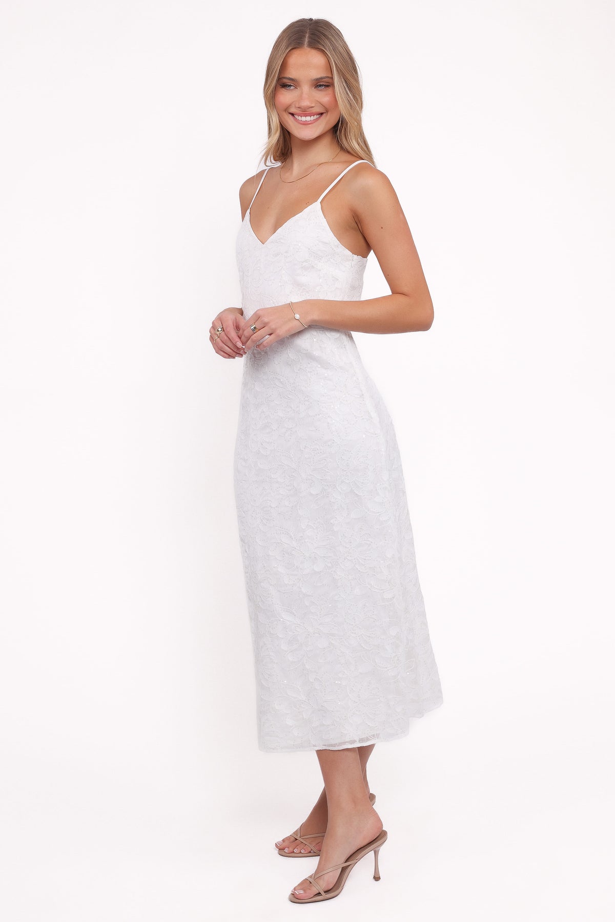 Saoirse Maxi Dress in White – view 3 of 5