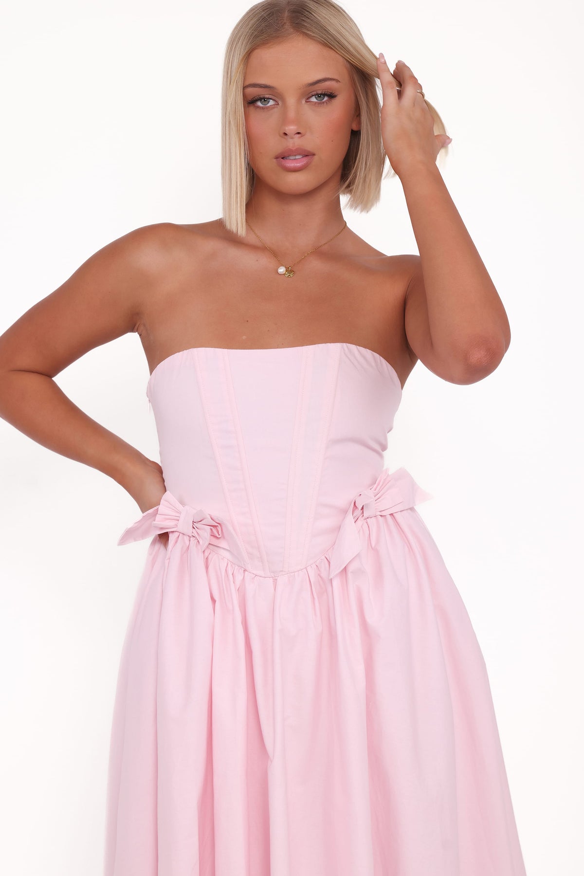 Seren Midi Dress in Pink – view 2 of 6