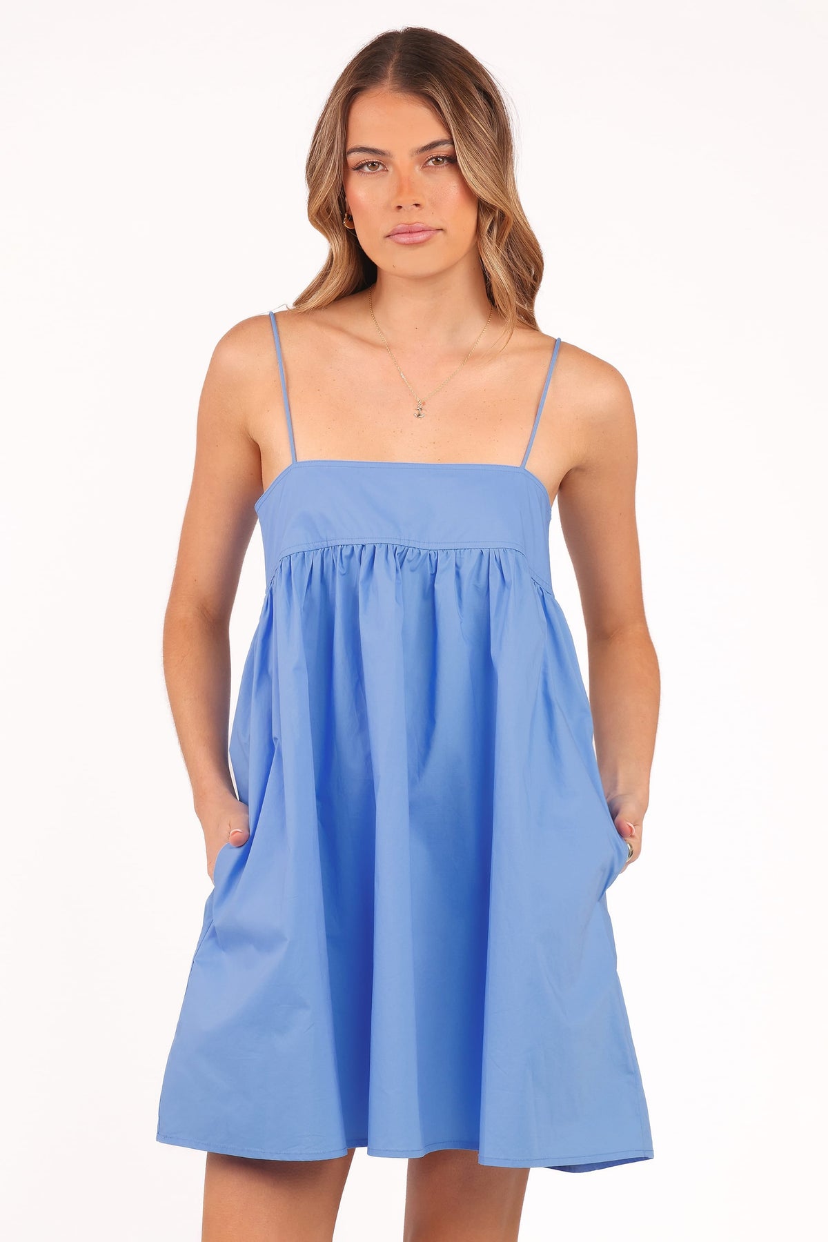 Serina Mini Dress in Blue – view 2 of 9
