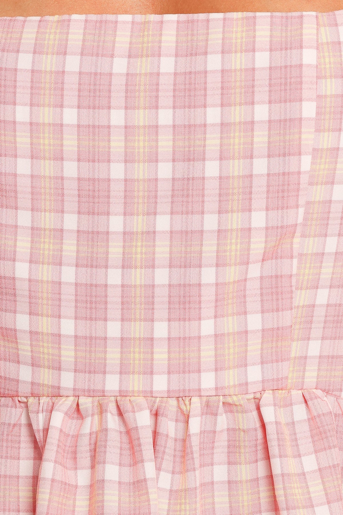 Siena Mini Dress in Pink Check – view 7 of 7