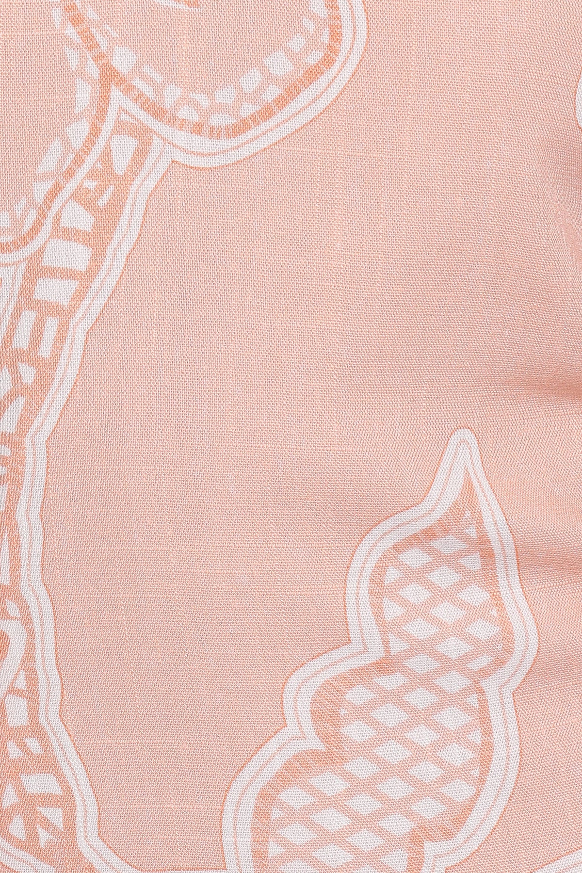 Sierra Wrap Midi Dress in Peach Floral – view 7 of 8