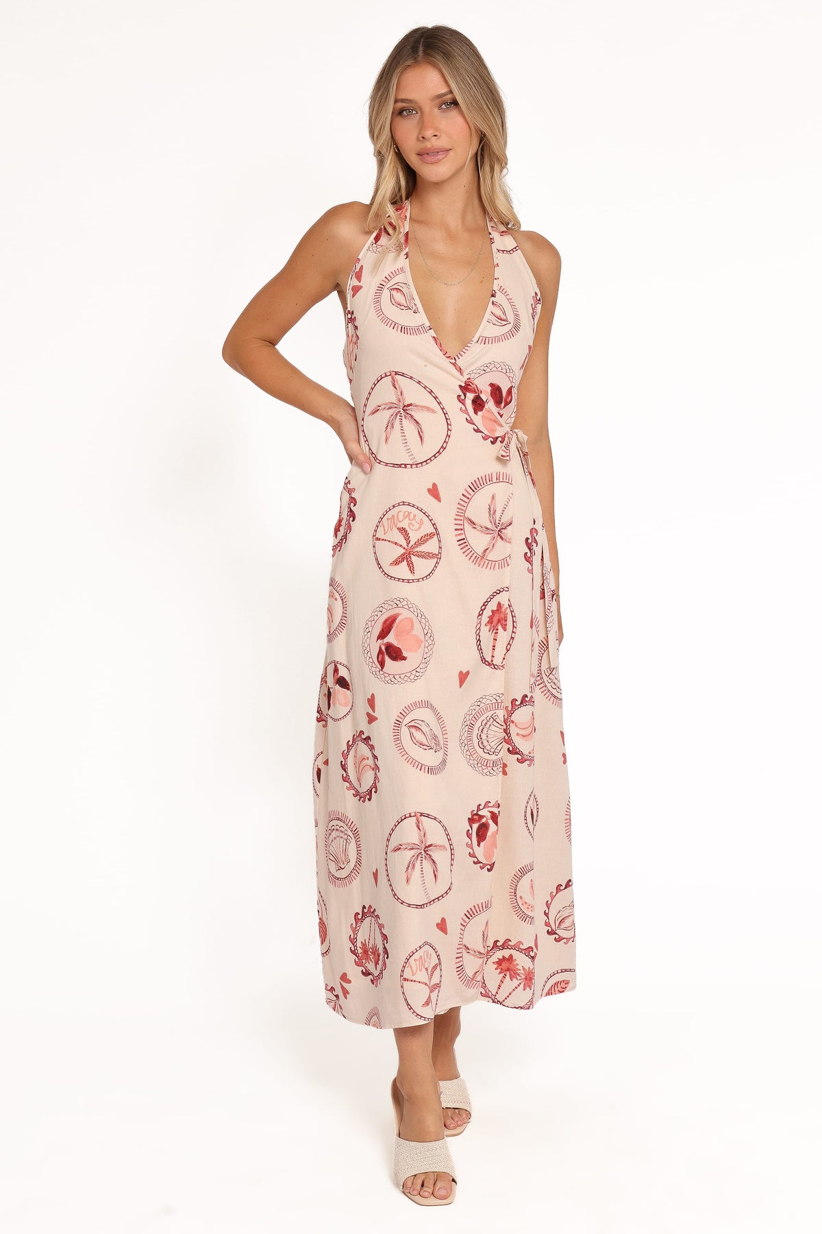 Sierra Wrap Midi Dress in Vacay Print – view 6 of 8