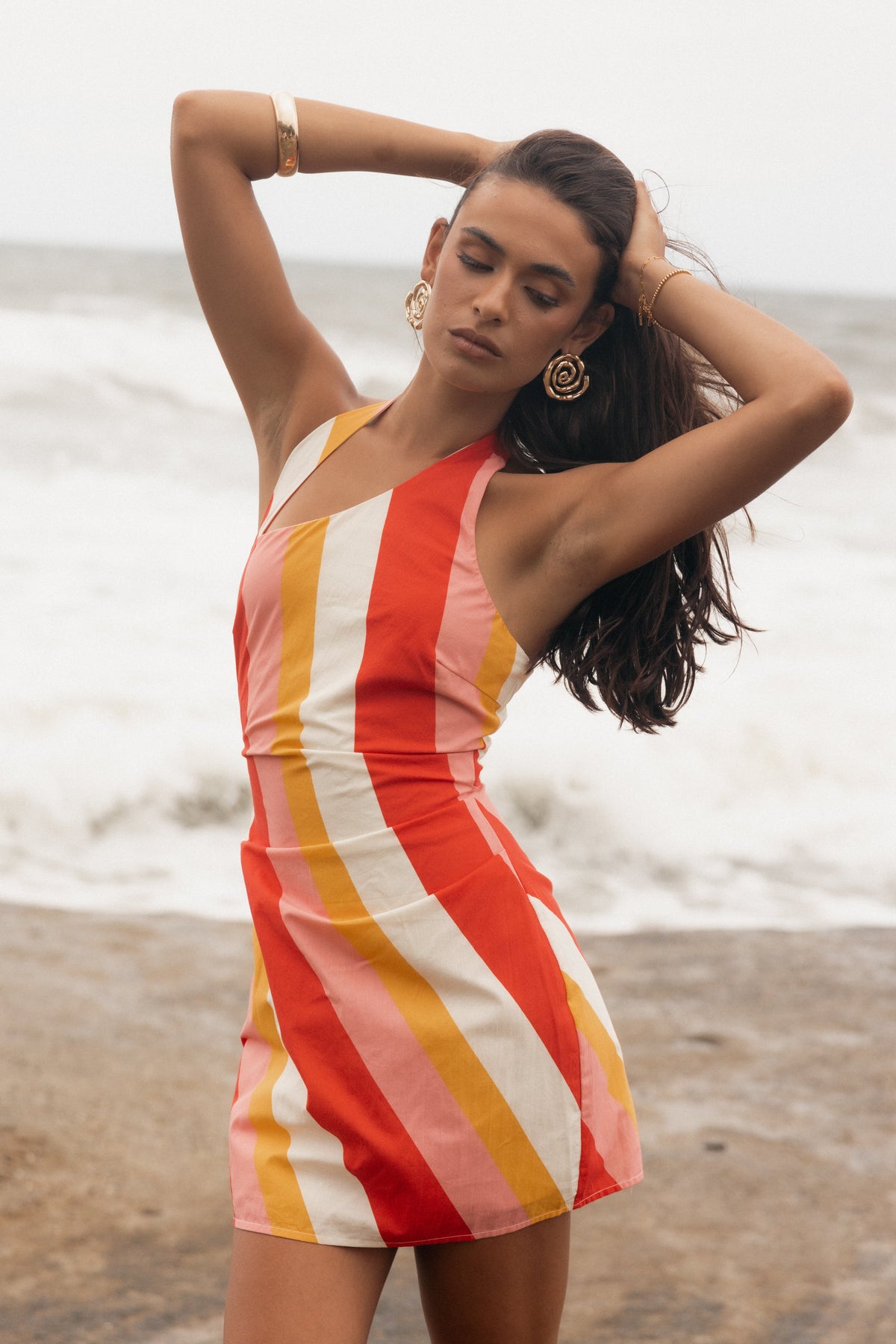 Silanzo Mini Dress in Pink Stripe – view 2 of 9