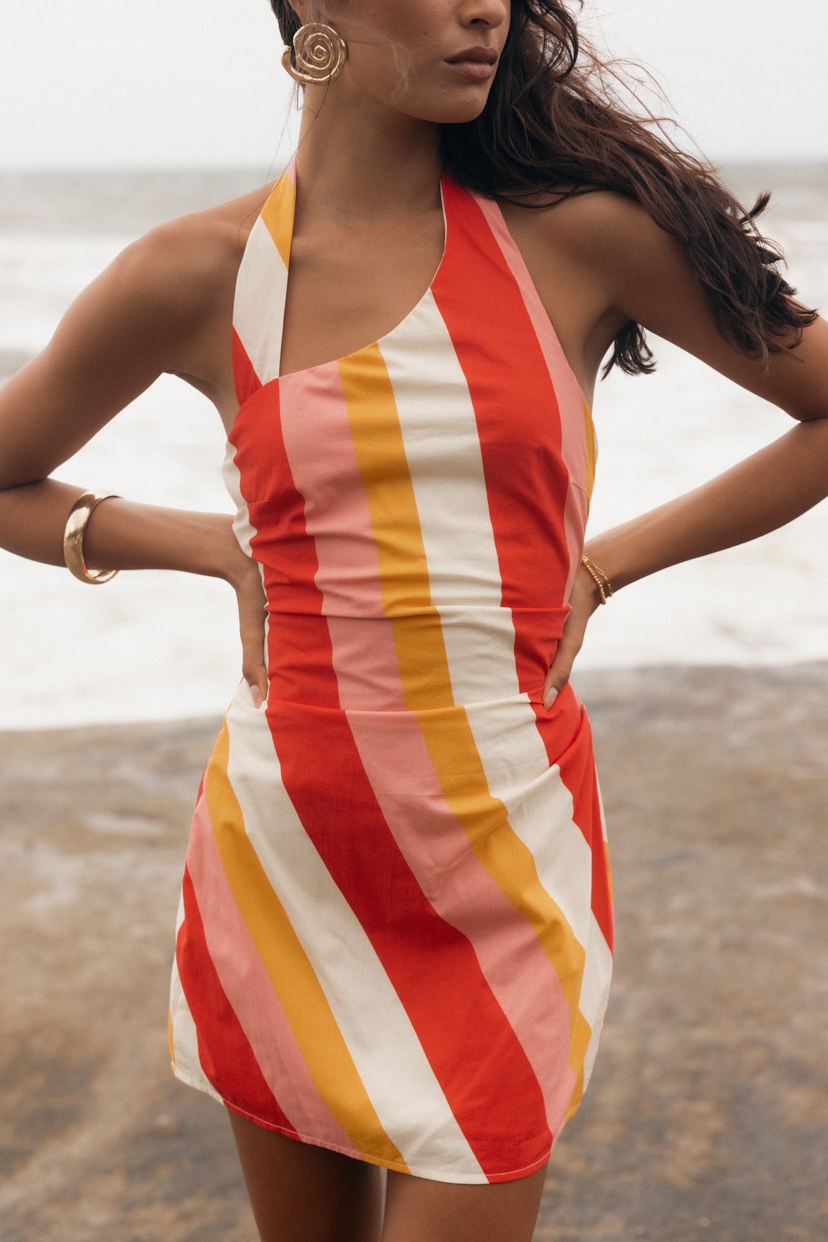 Silanzo Mini Dress in Pink Stripe – view 1 of 9