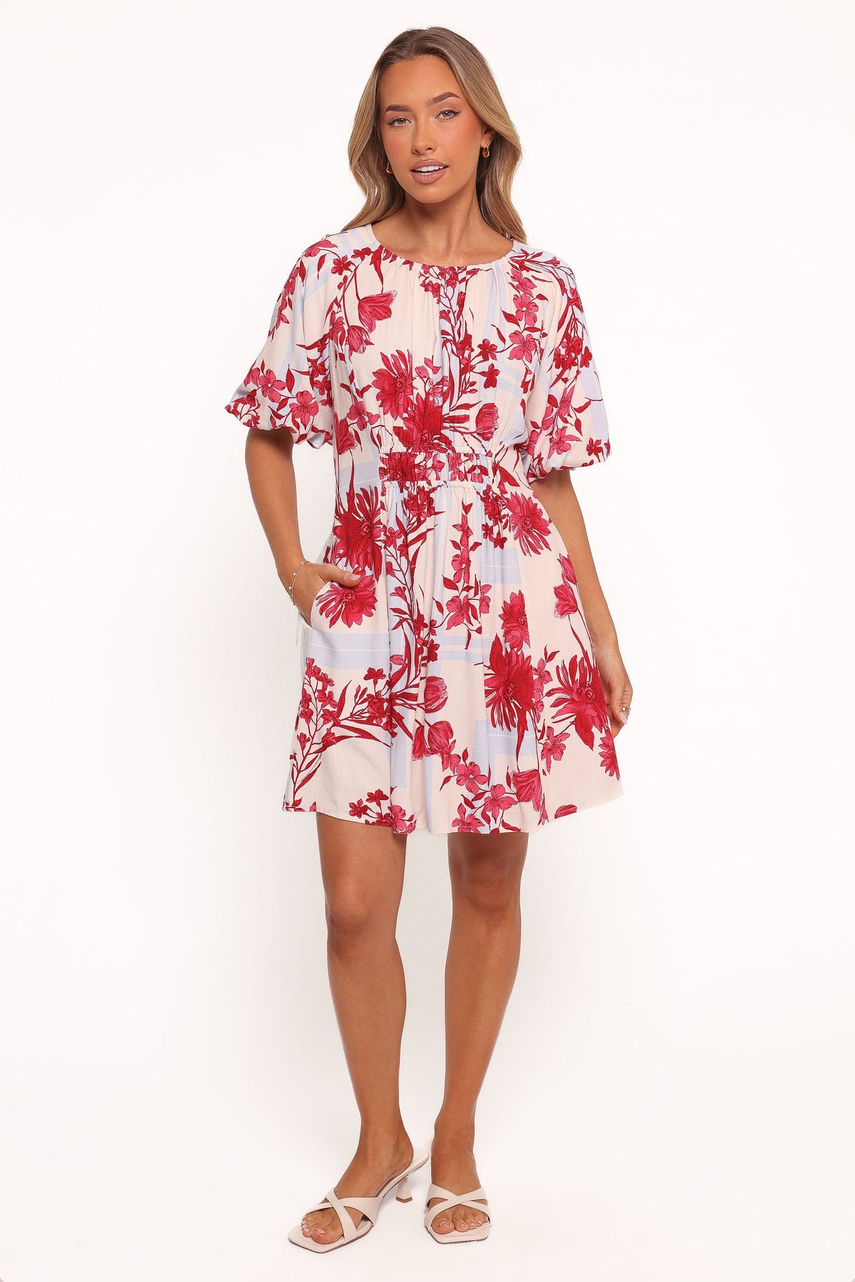 Simmons Mini Dress in Fuchsia Floral – view 1 of 6