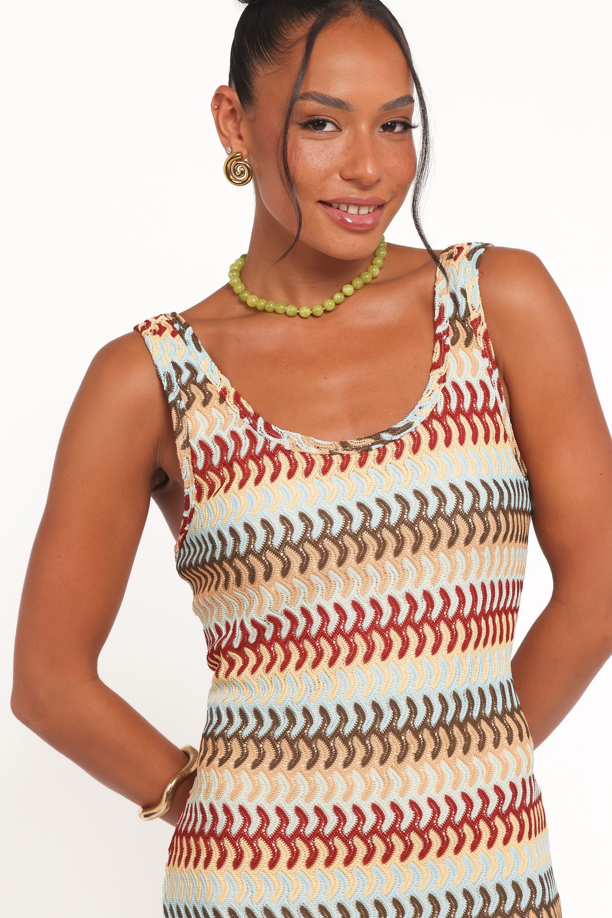 Sommer Midi Dress in Multi Stripe – view 3 of 7