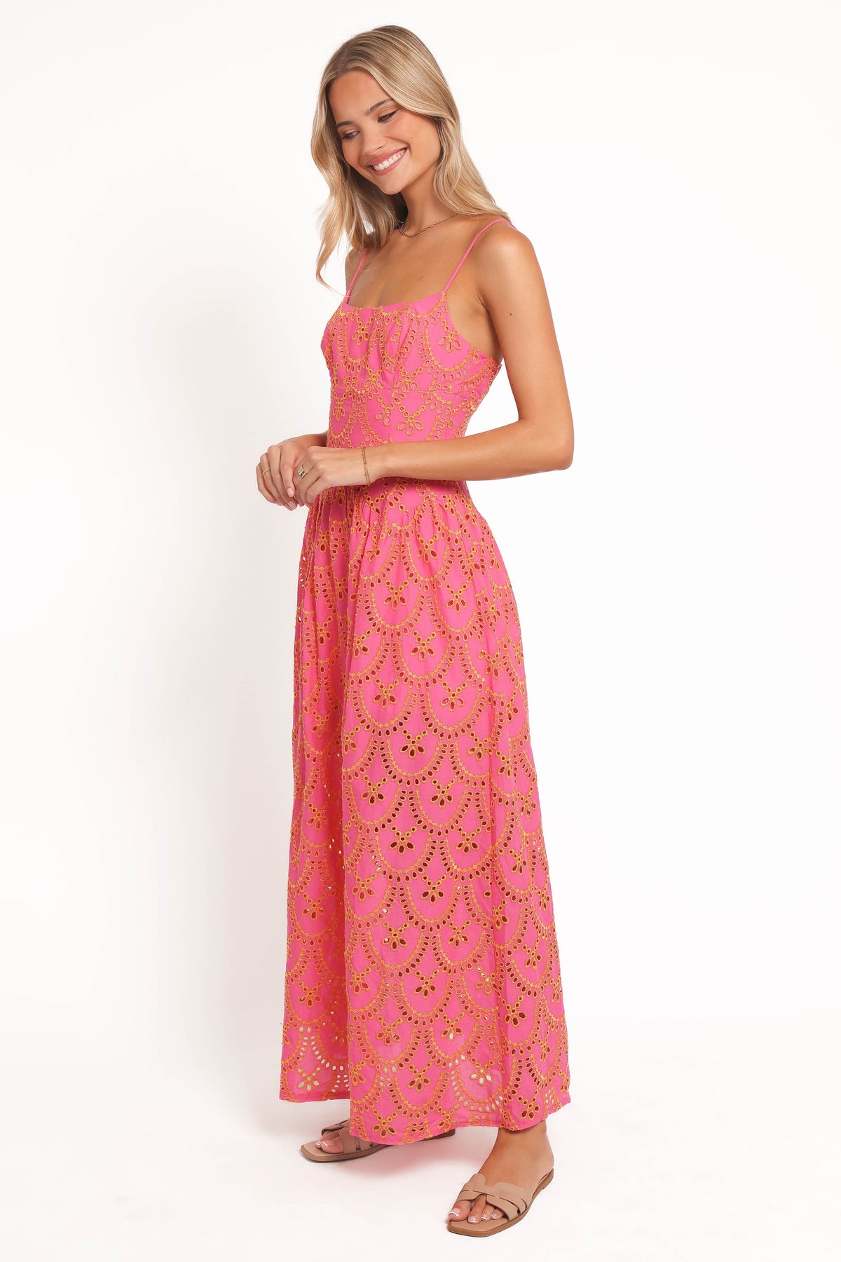 Sonny Maxi Dress in Pink/Orange – view 3 of 6