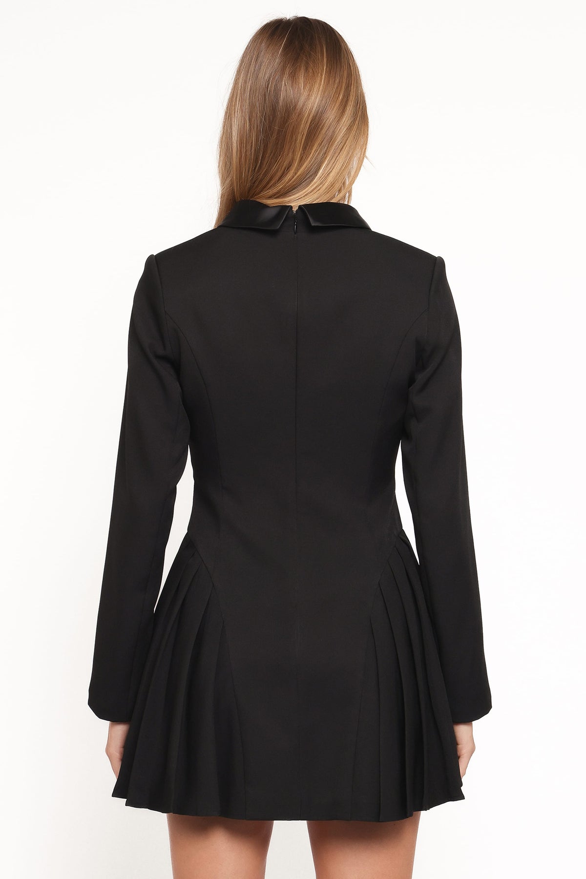 Sonya Long Sleeve Mini Dress in Black – view 5 of 8
