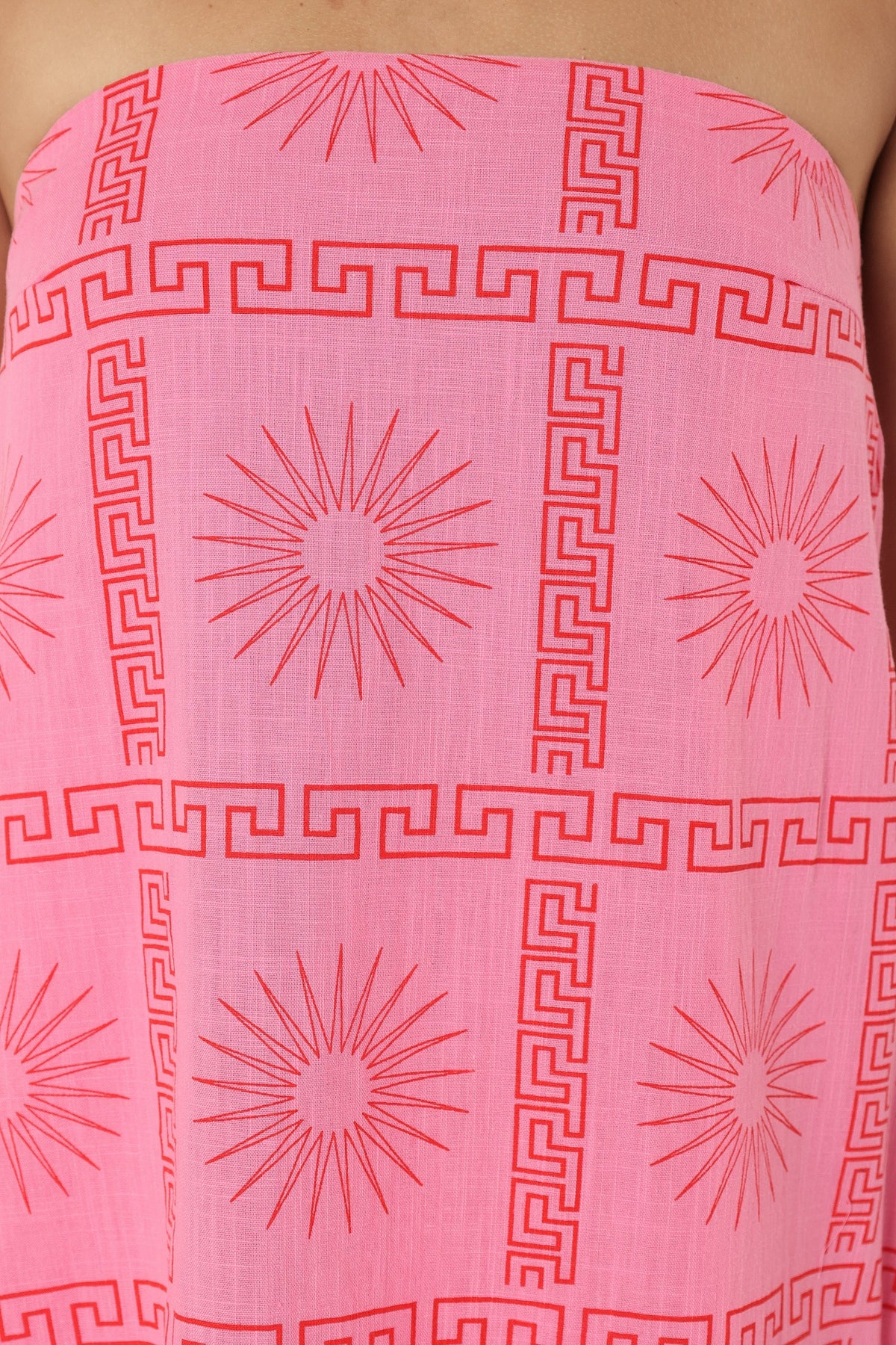 Soph Strapless Maxi Dress in Pink Red – view 8 of 8