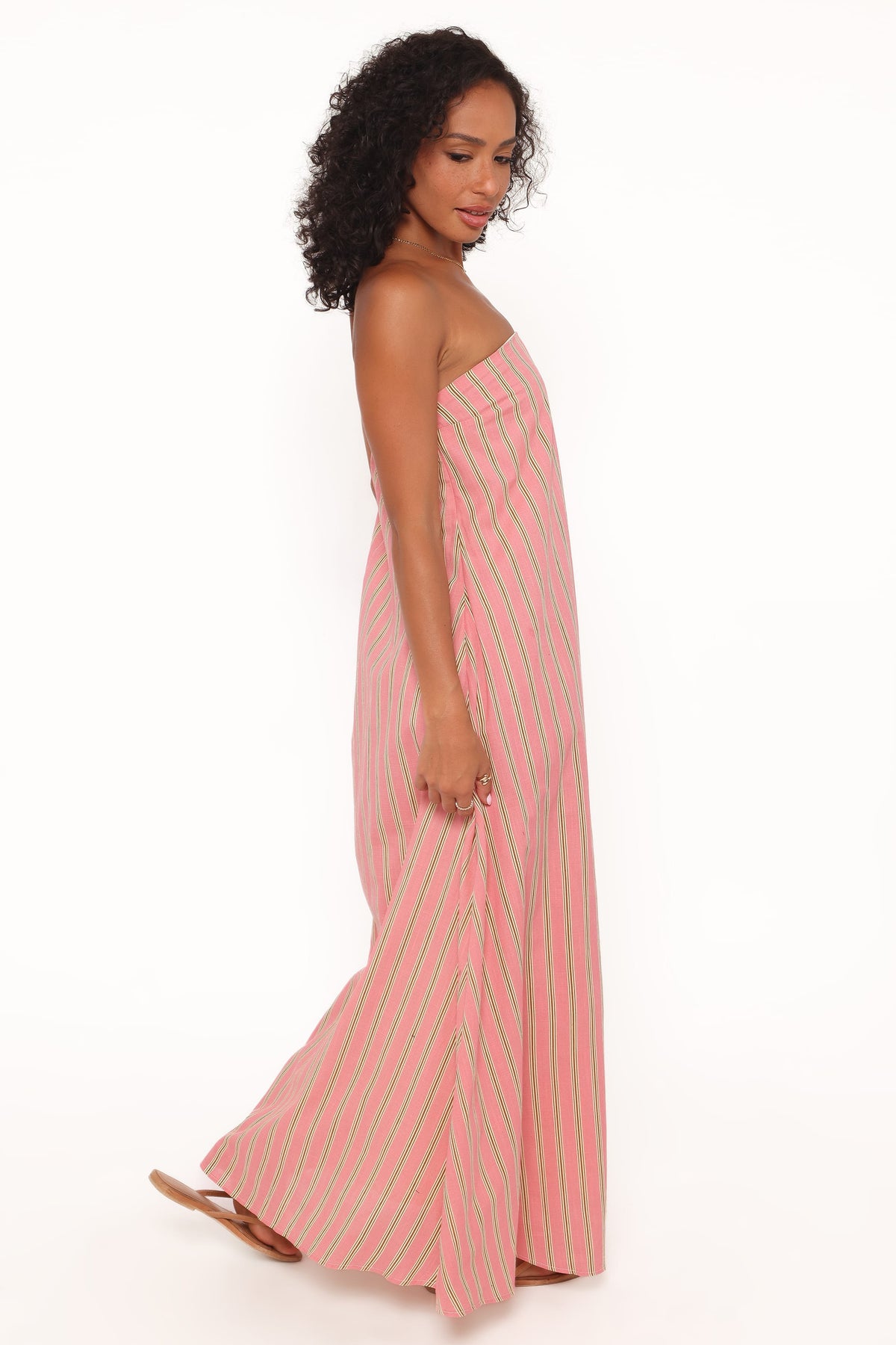 Soph Strapless Maxi Dress in Pink Stripe – view 5 of 5