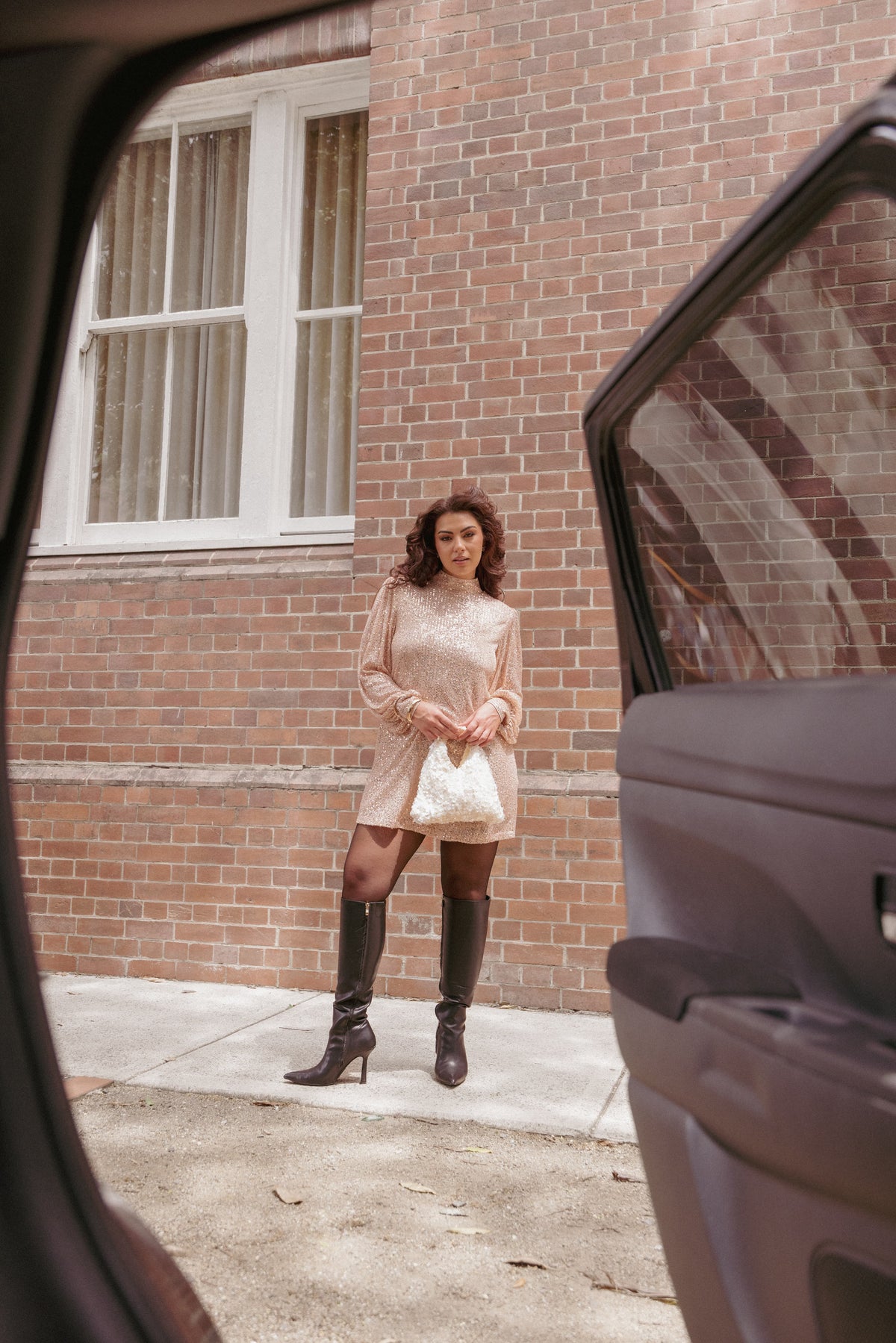 Springfield Mini Dress in Gold – view 1 of 9