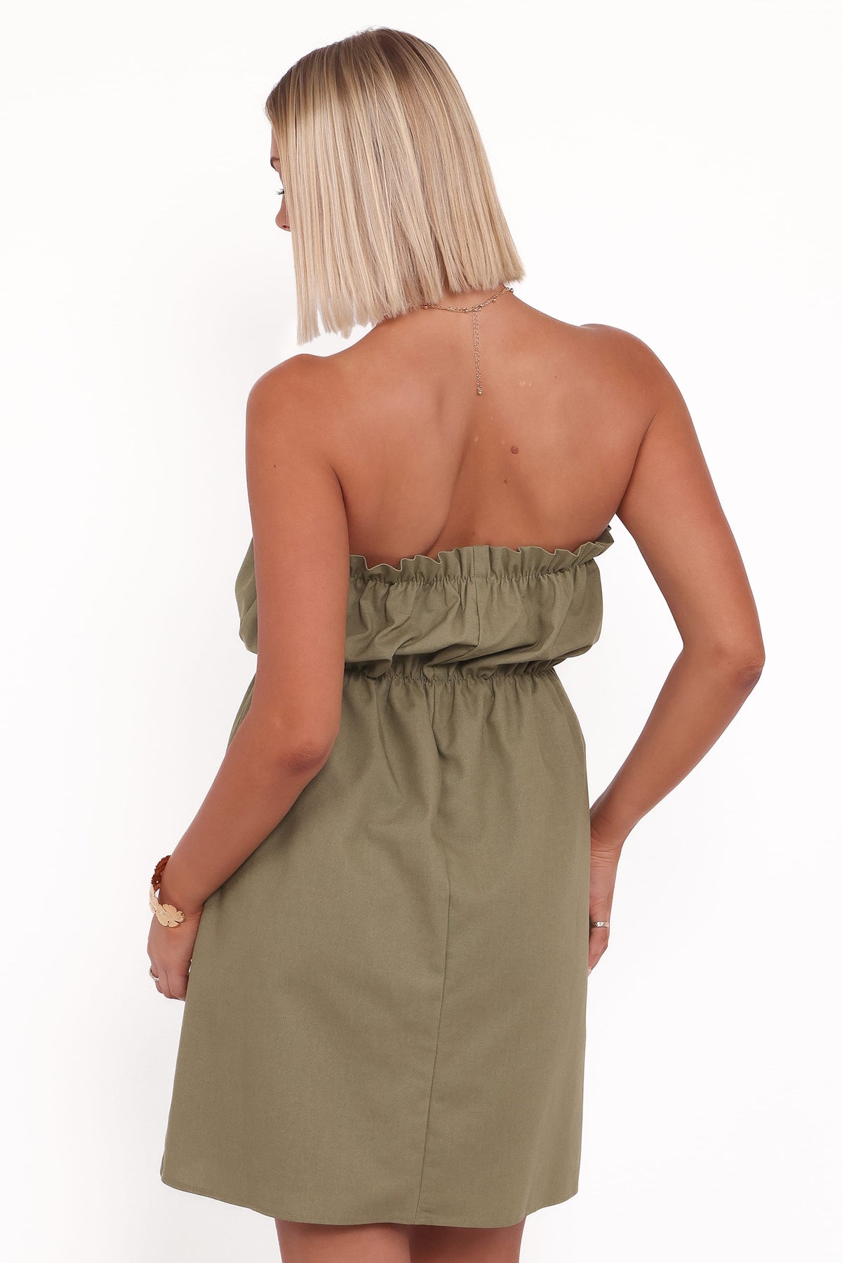 Stratton Mini Dress in Leaf Green – view 4 of 7