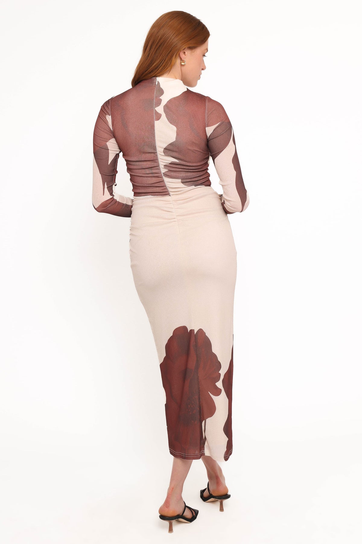 Sukin Midi Dress in Brown Floral – view 5 of 7