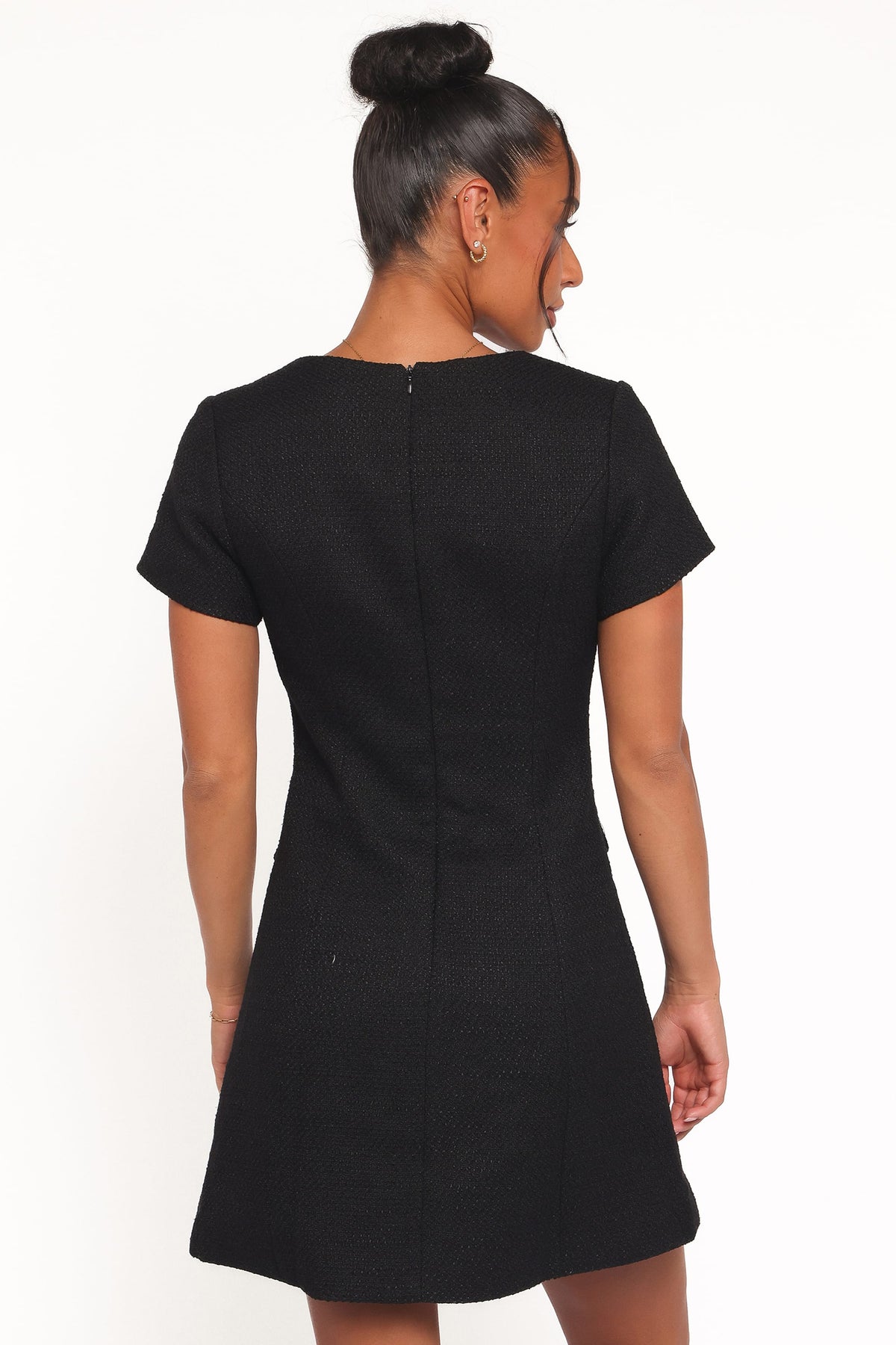 Sutton Mini Dress in Black Tweed – view 4 of 6