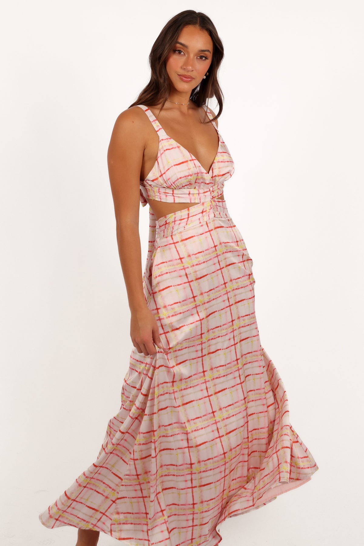 Sydney Maxi Dress in Sunset Check – view 3 of 11