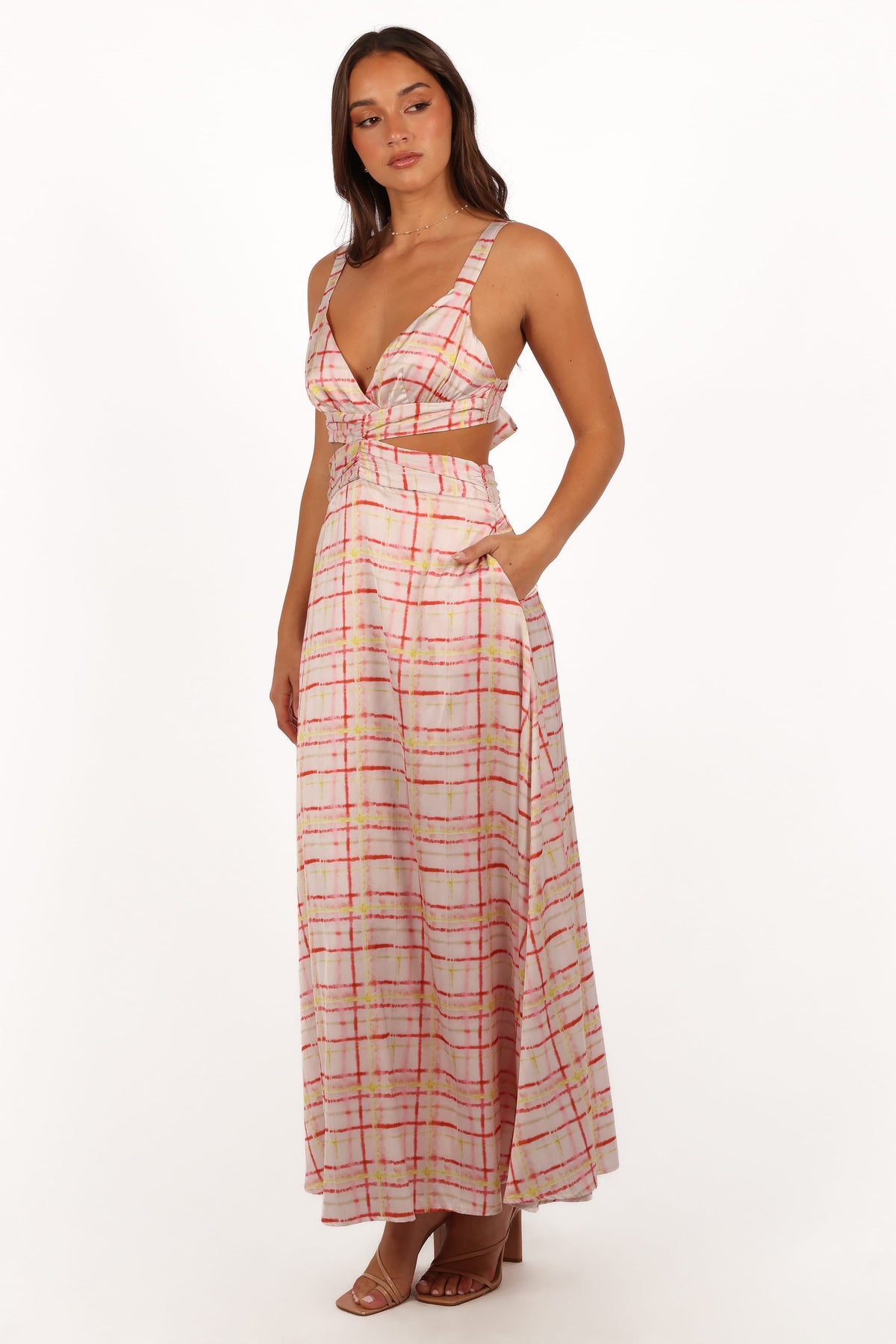 Sydney Maxi Dress in Sunset Check – view 5 of 11