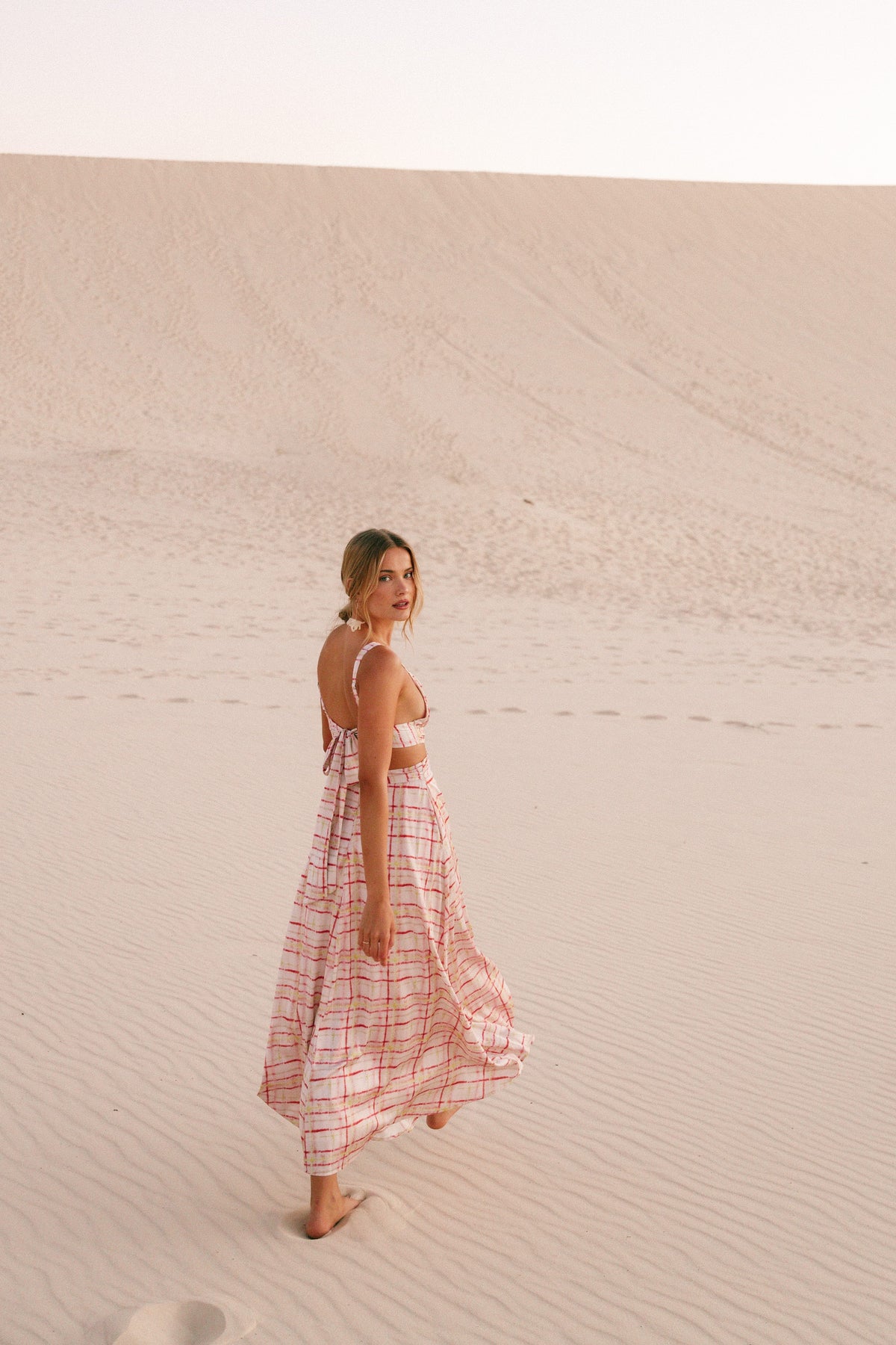 Sydney Maxi Dress in Sunset Check – view 10 of 11