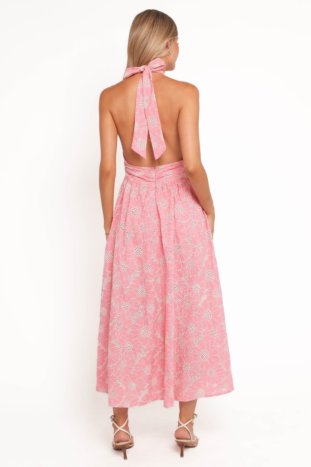 Taila Halterneck Midi Dress in Pink – view 4 of 6