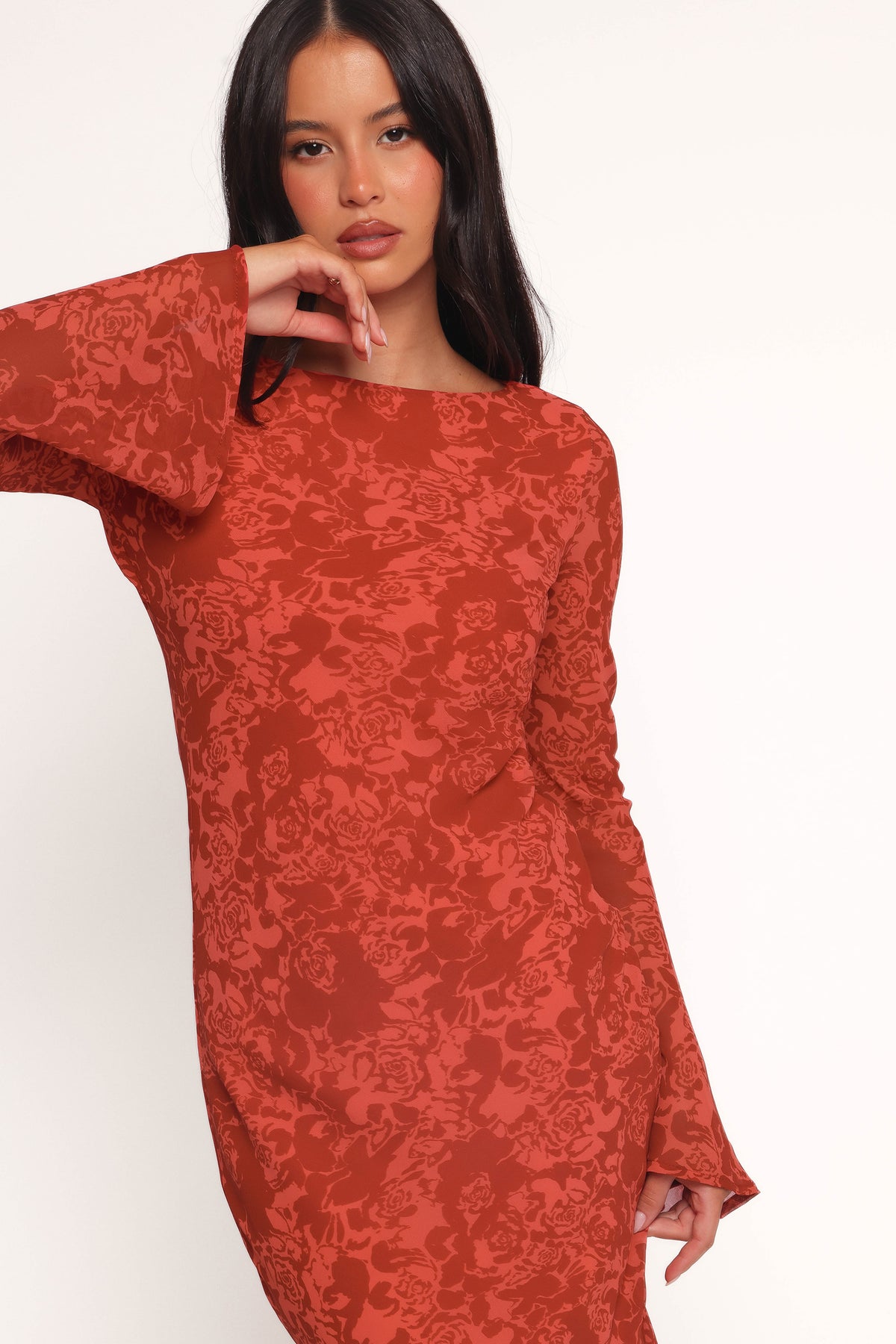 Talitha Maxi Dress in Red Roses – view 3 of 9