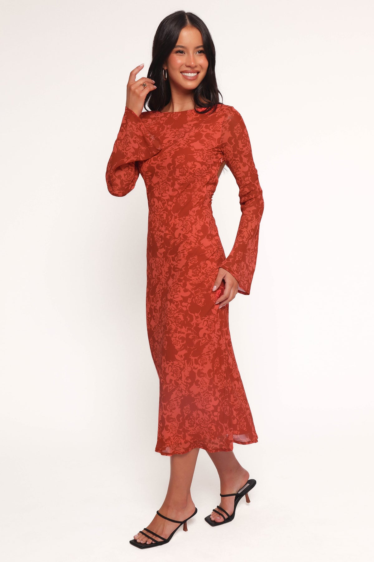 Talitha Maxi Dress in Red Roses – view 5 of 9