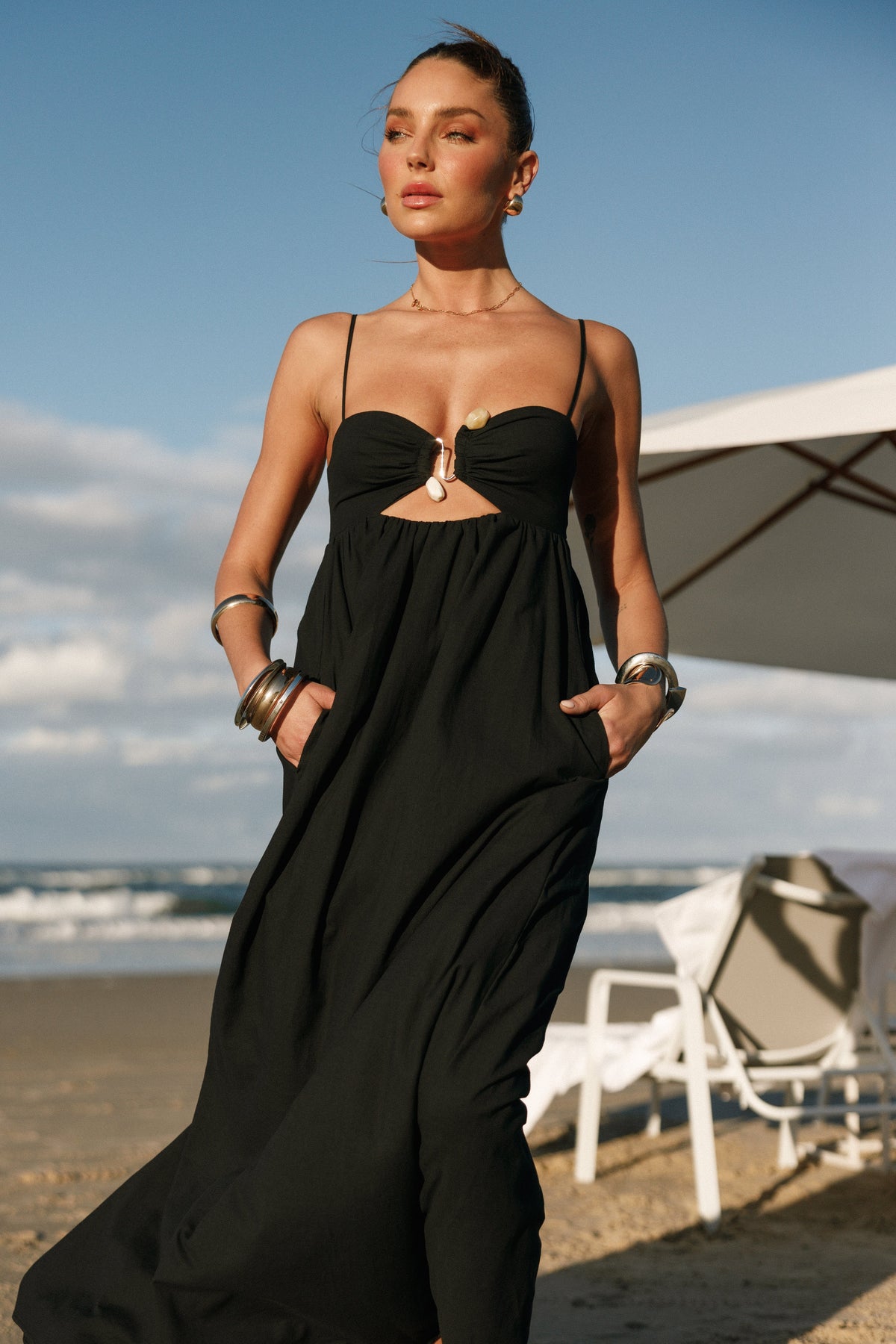 Tanala Maxi Dress in Black – view 1 of 9