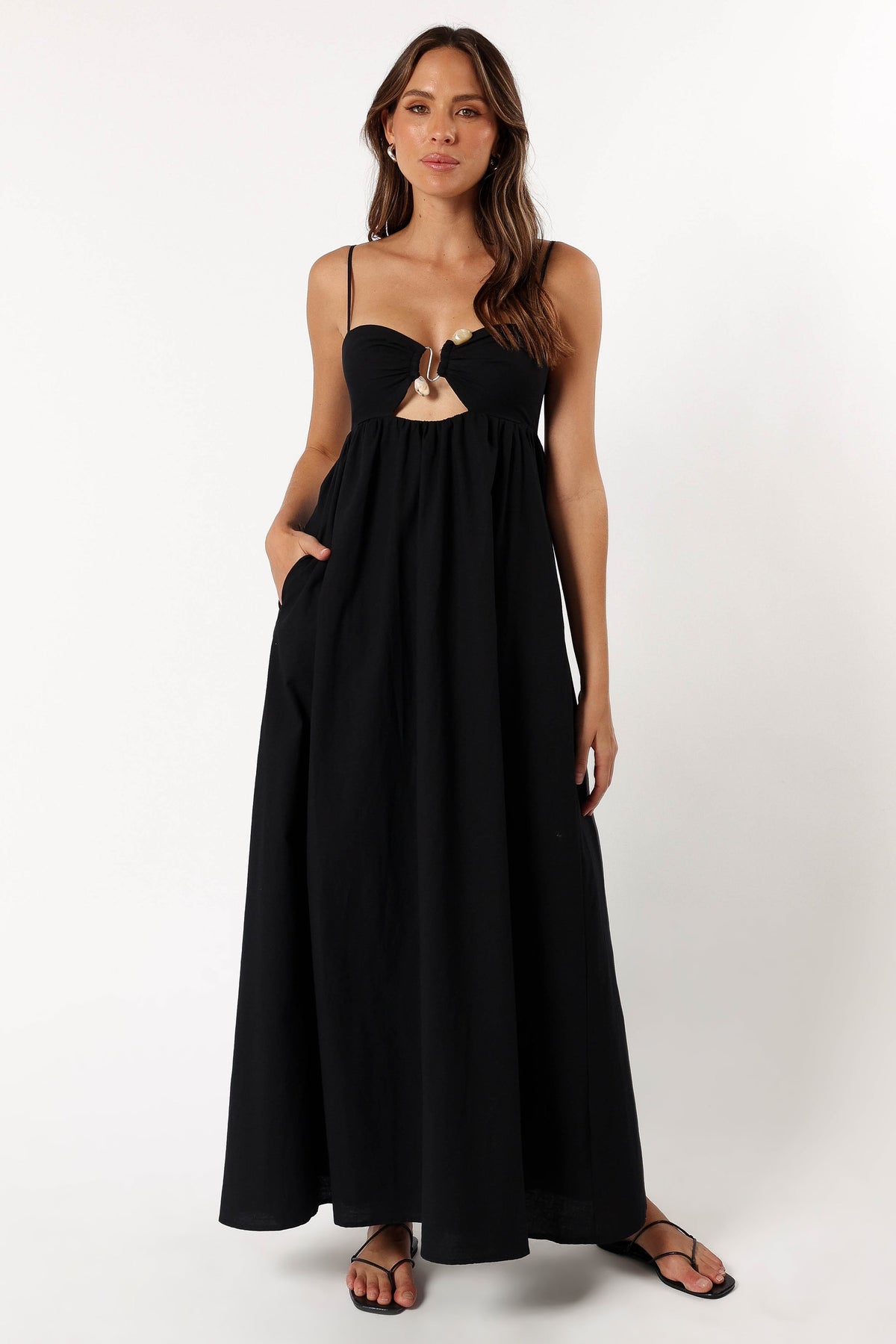 Tanala Maxi Dress in Black – view 3 of 9