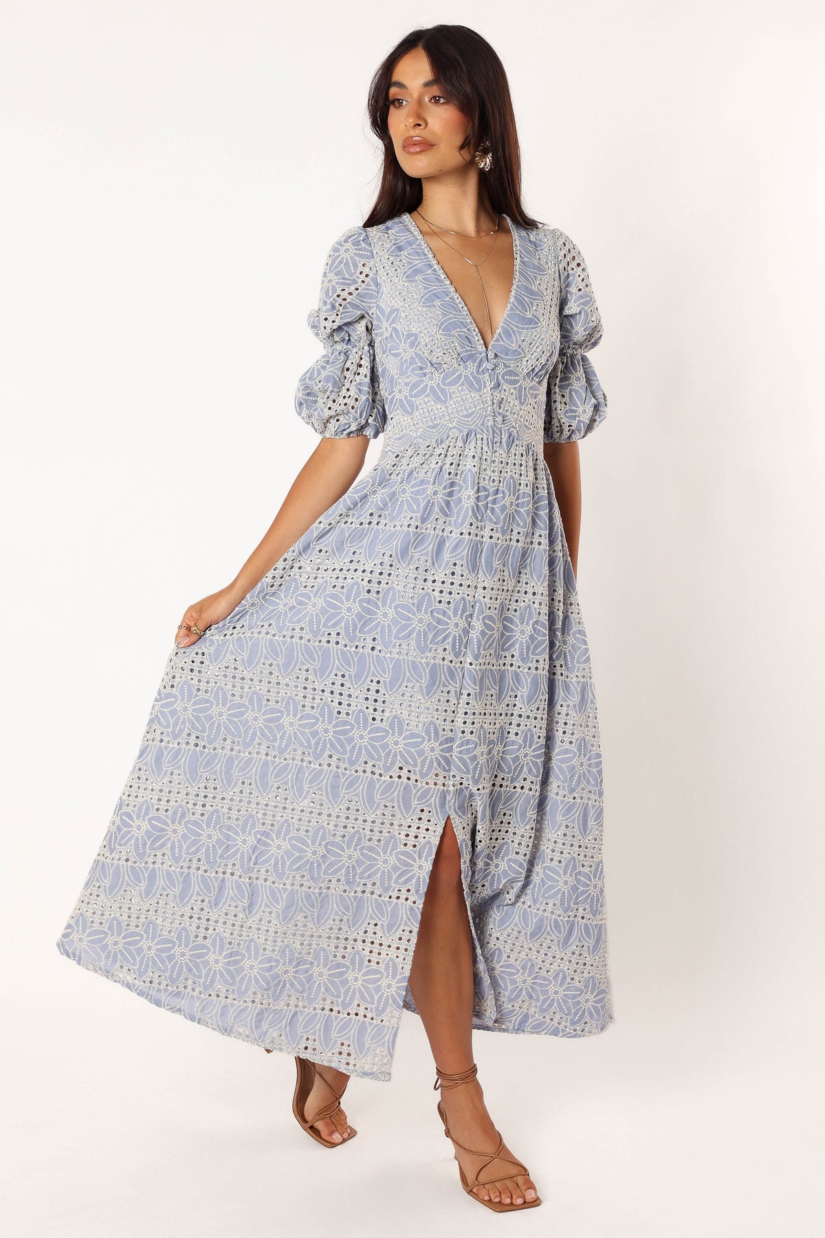 Tani Midi Dress in Blue – view 5 of 7