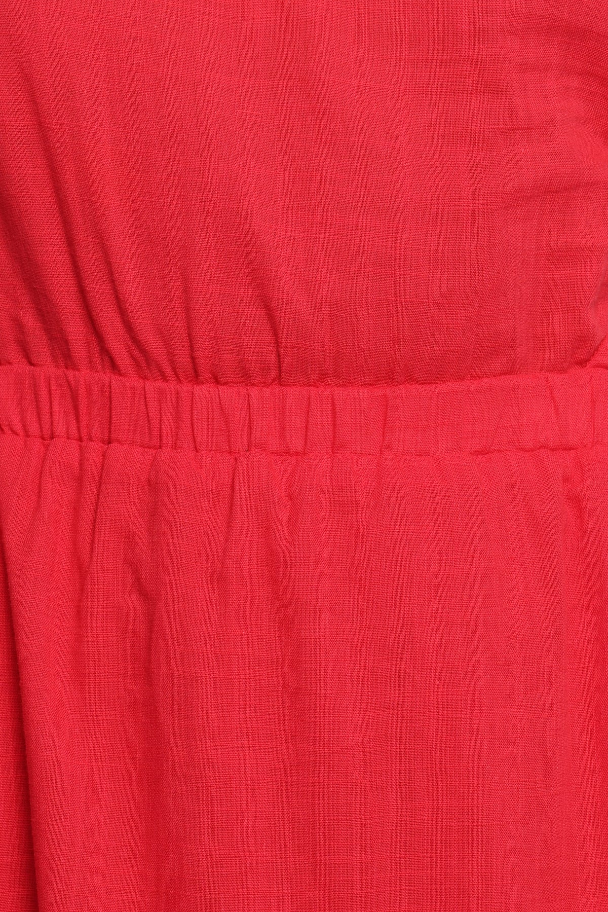 Teresa One Shoulder Midi Dress in Red – view 6 of 6
