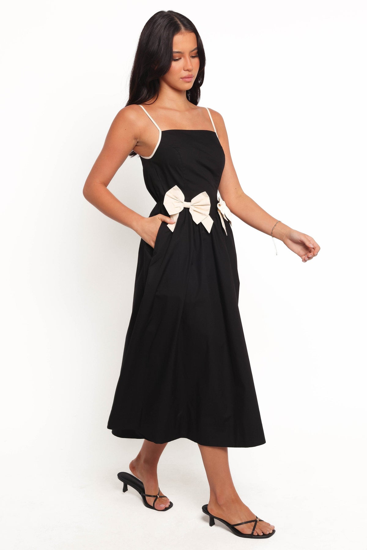 Tia Midi Dress in Black – view 6 of 7