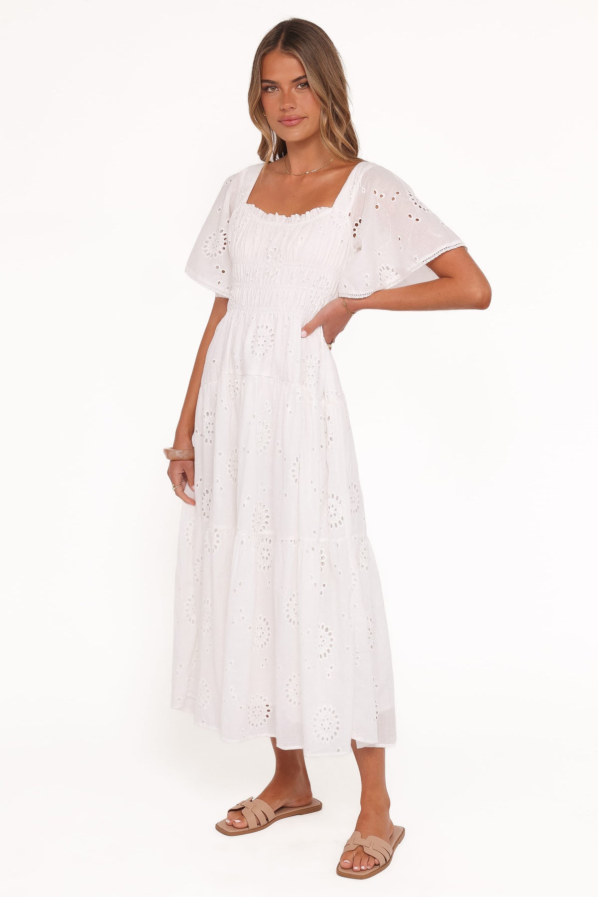 Tierney Midi Dress in White – view 4 of 8