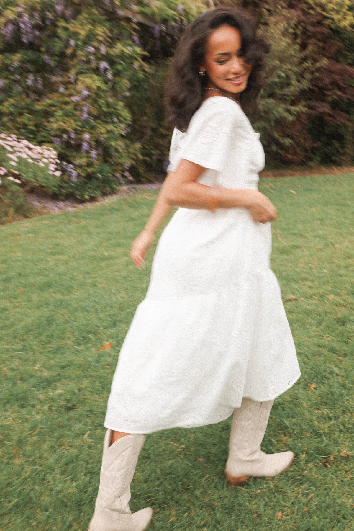 Tierney Midi Dress in White – view 8 of 8