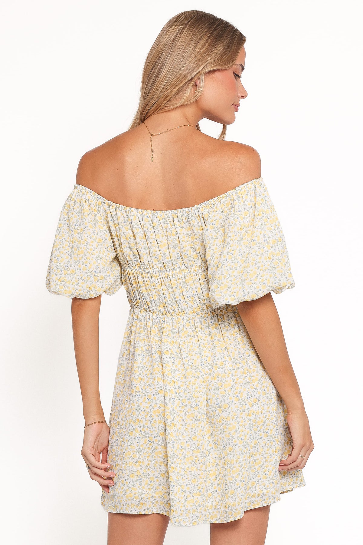 Tori Off Shoulder Mini Dress in Floral – view 4 of 6