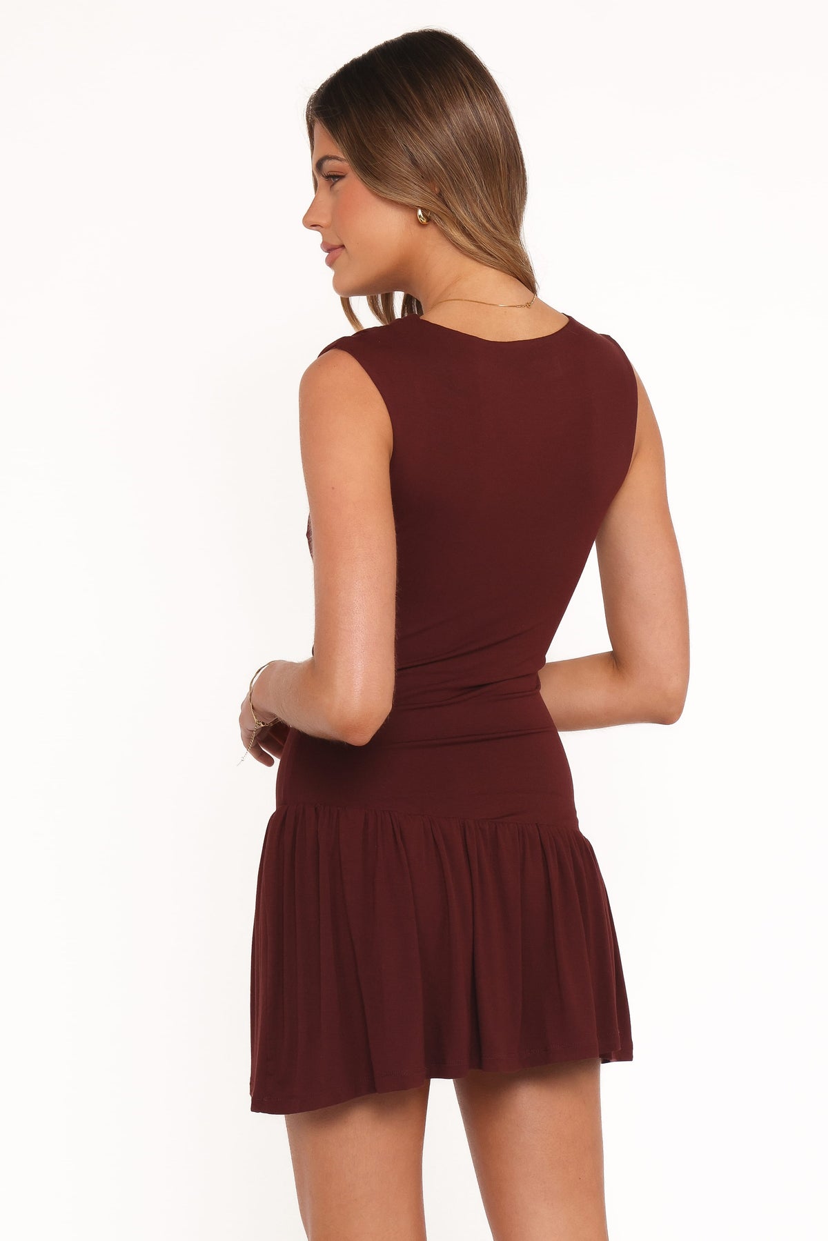 Troyan Mini Dress in Chocolate Brown – view 6 of 10