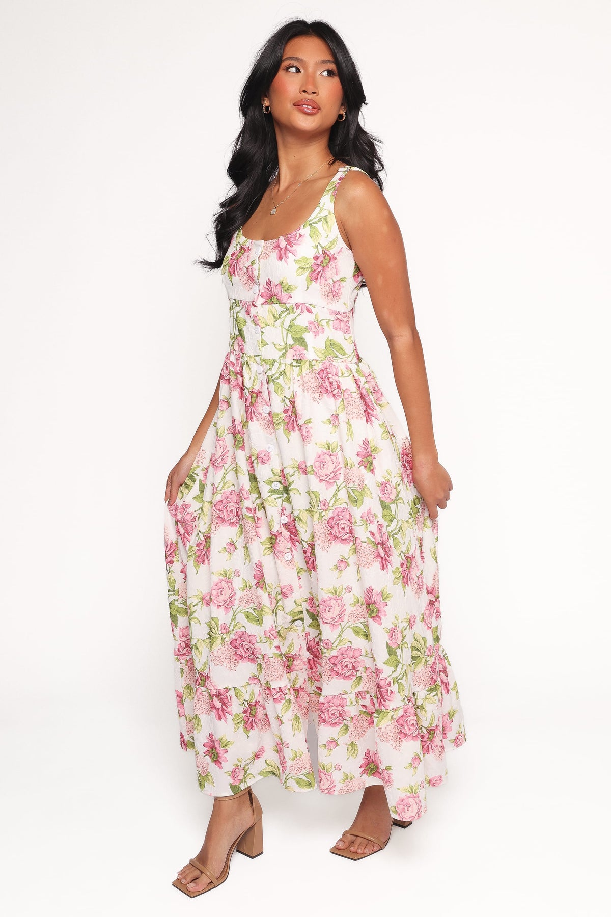 Tullia Maxi Dress in Pink Floral – view 2 of 8