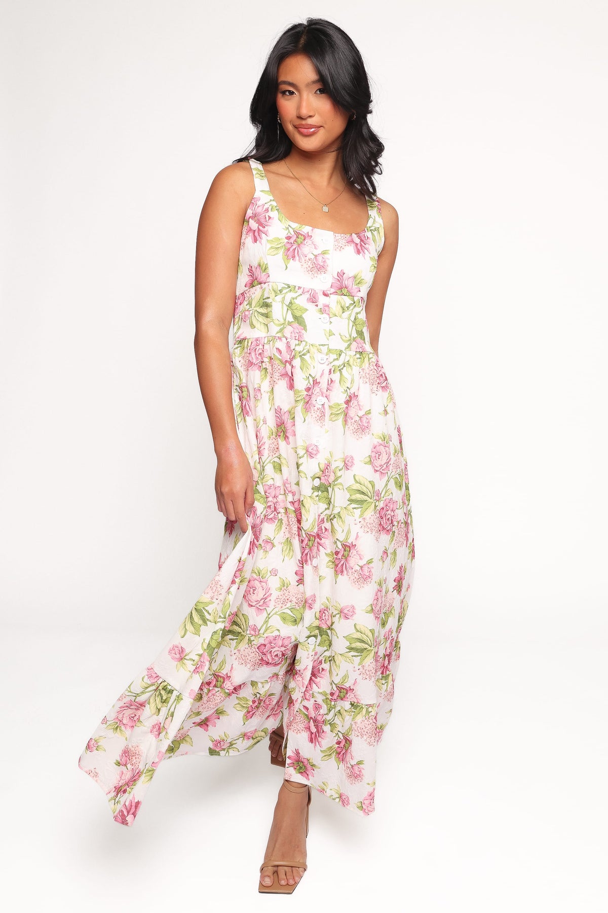 Tullia Maxi Dress in Pink Floral – view 1 of 8