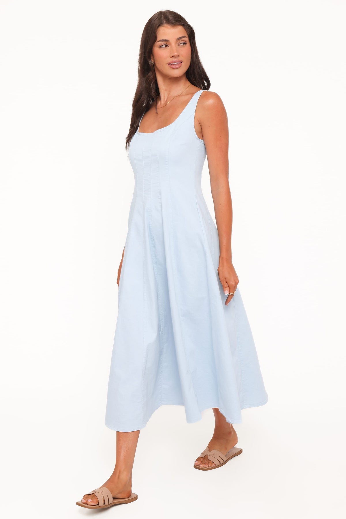 Una Midi Dress in Blue – view 3 of 6