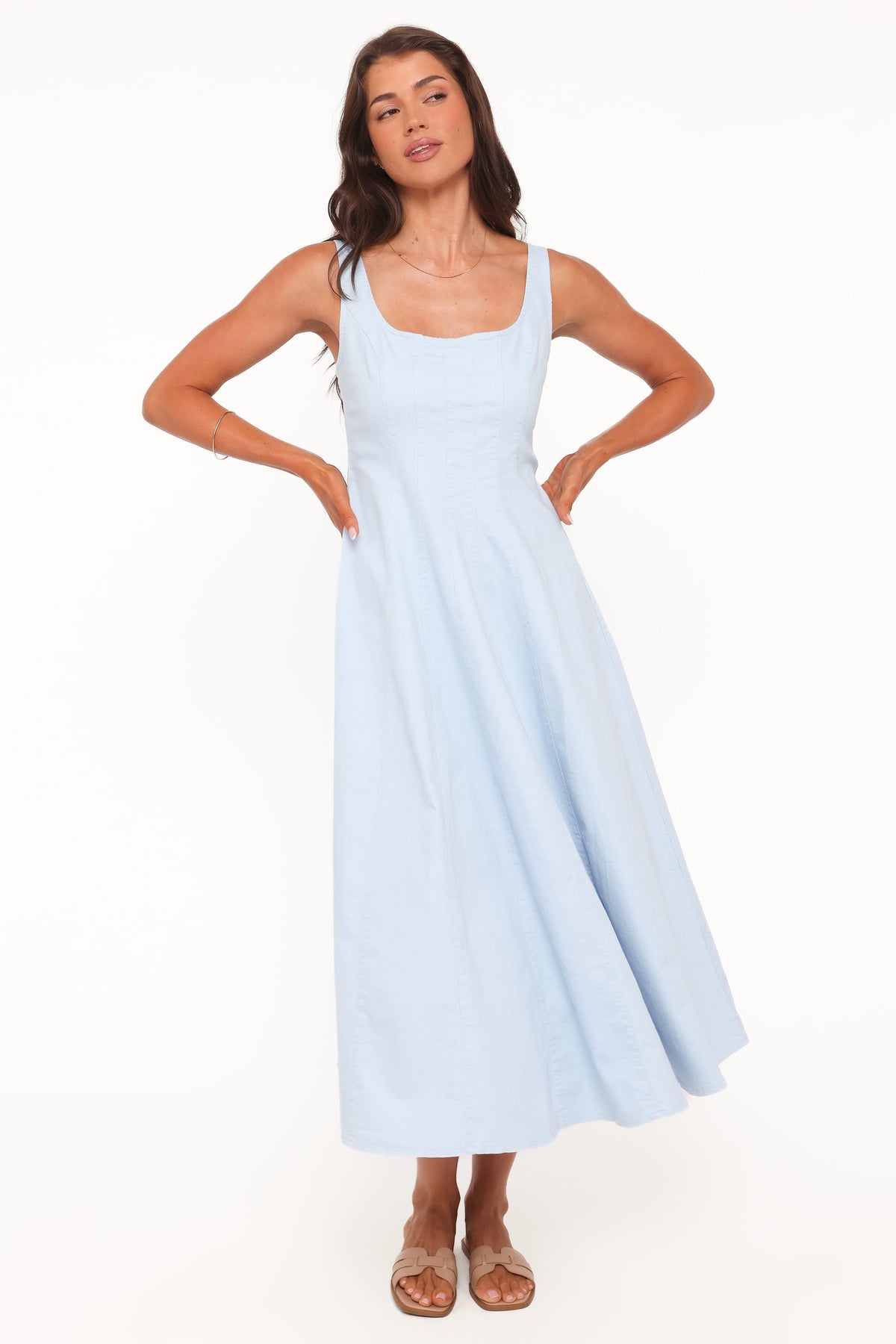 Una Midi Dress in Blue – view 1 of 6