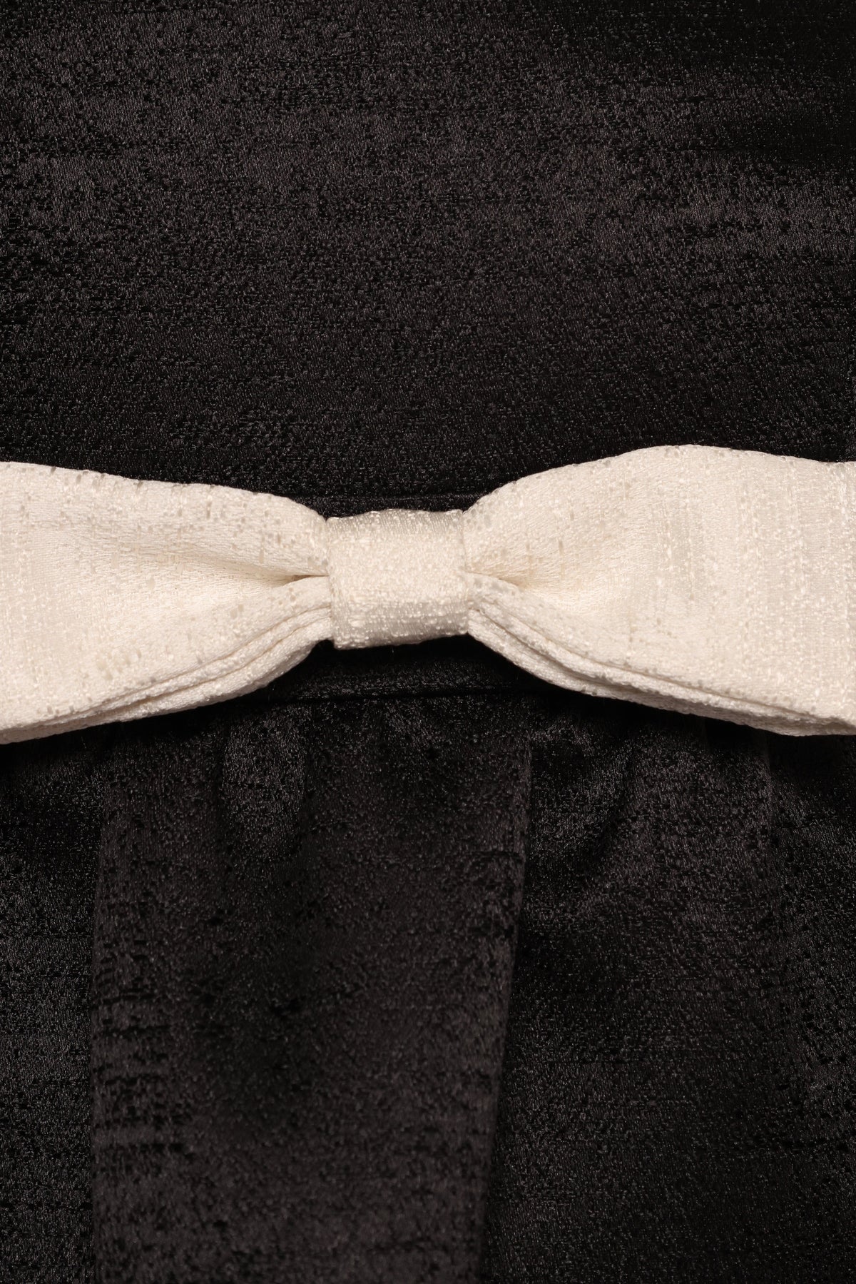 Valentina Mini Bow Dress in Black/Ivory – view 9 of 9