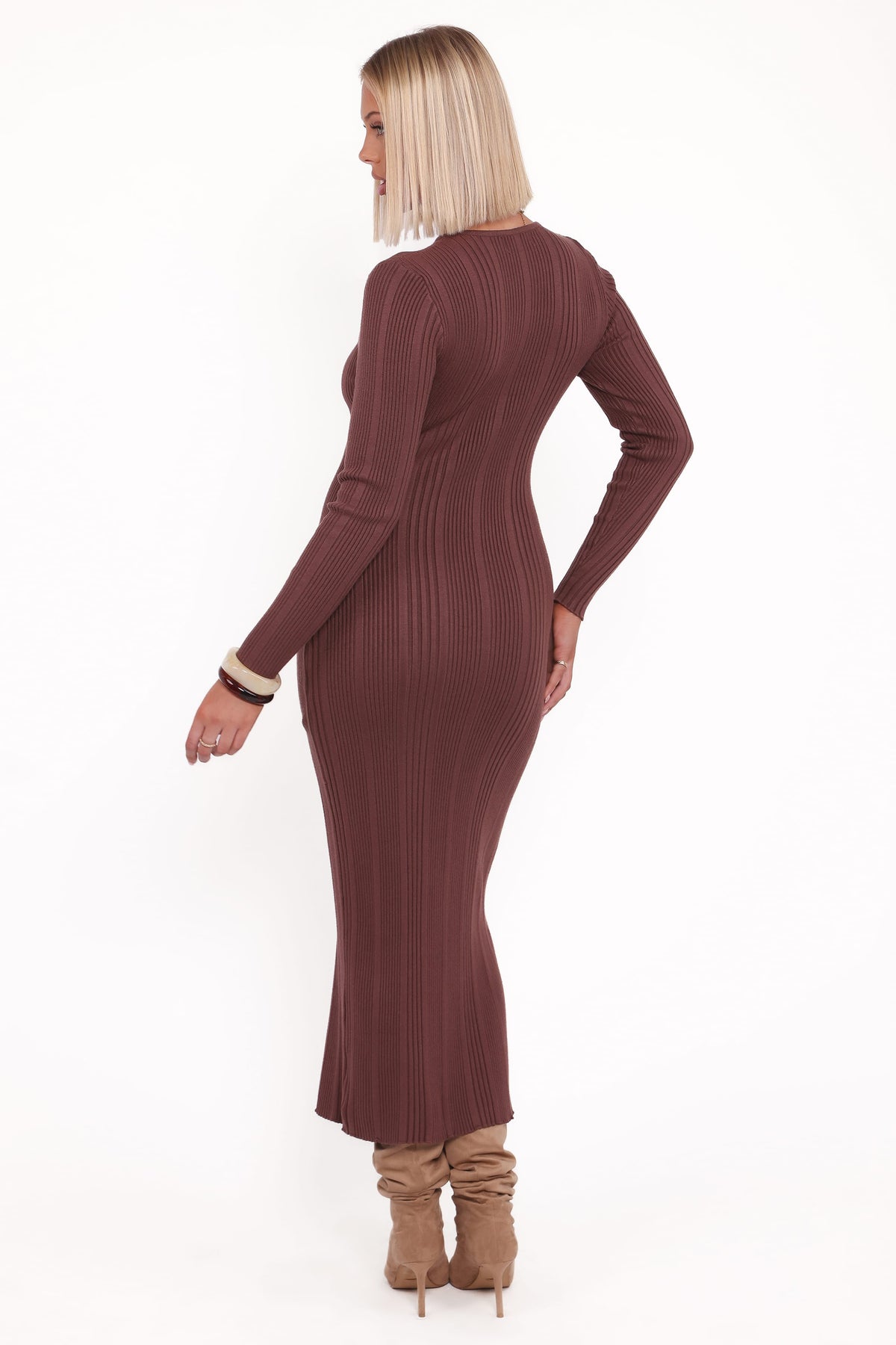 Valia Midi Dress in Espresso – view 5 of 6