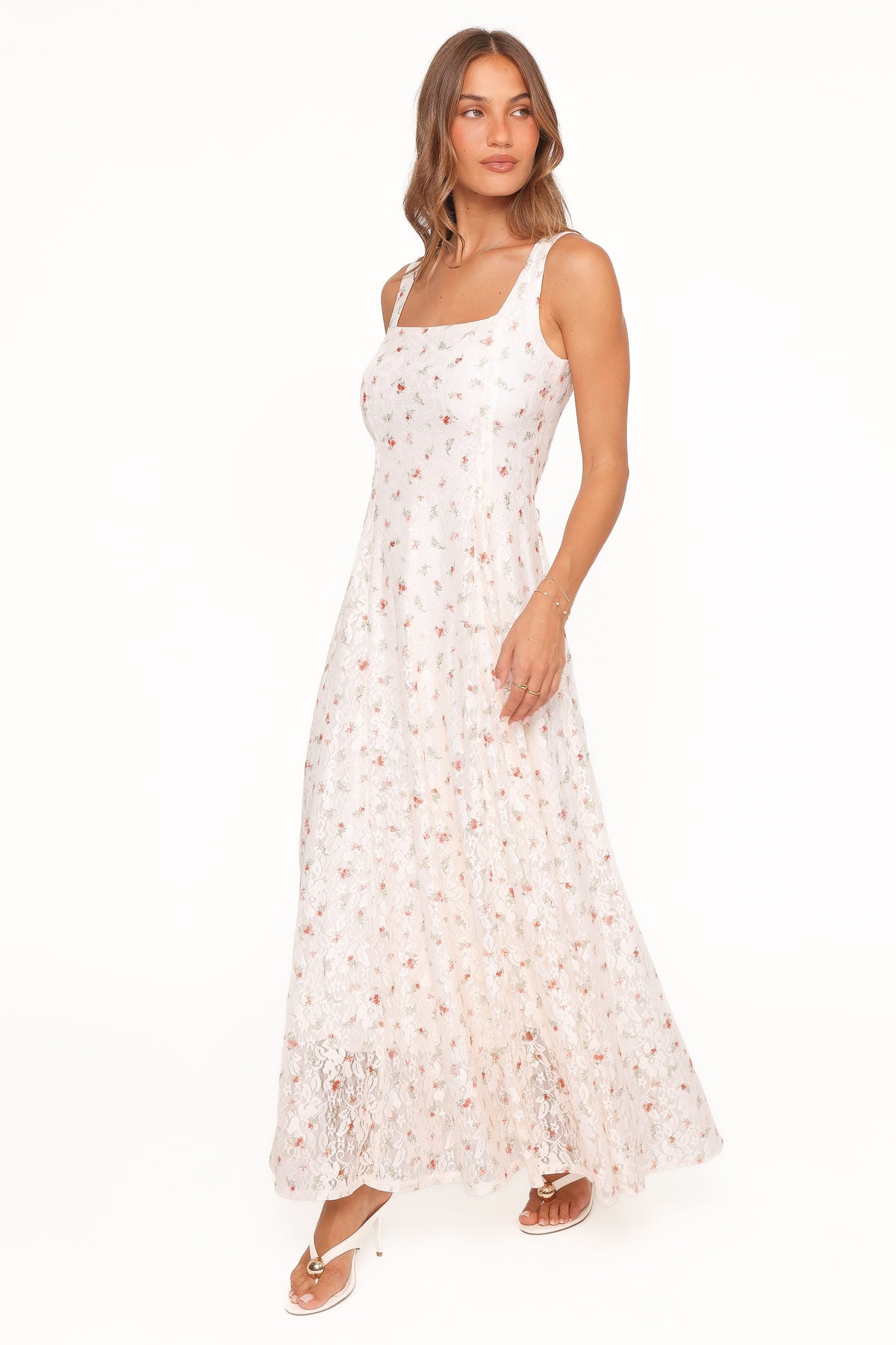 Valley Maxi Dress in White Floral Lace – view 4 of 7