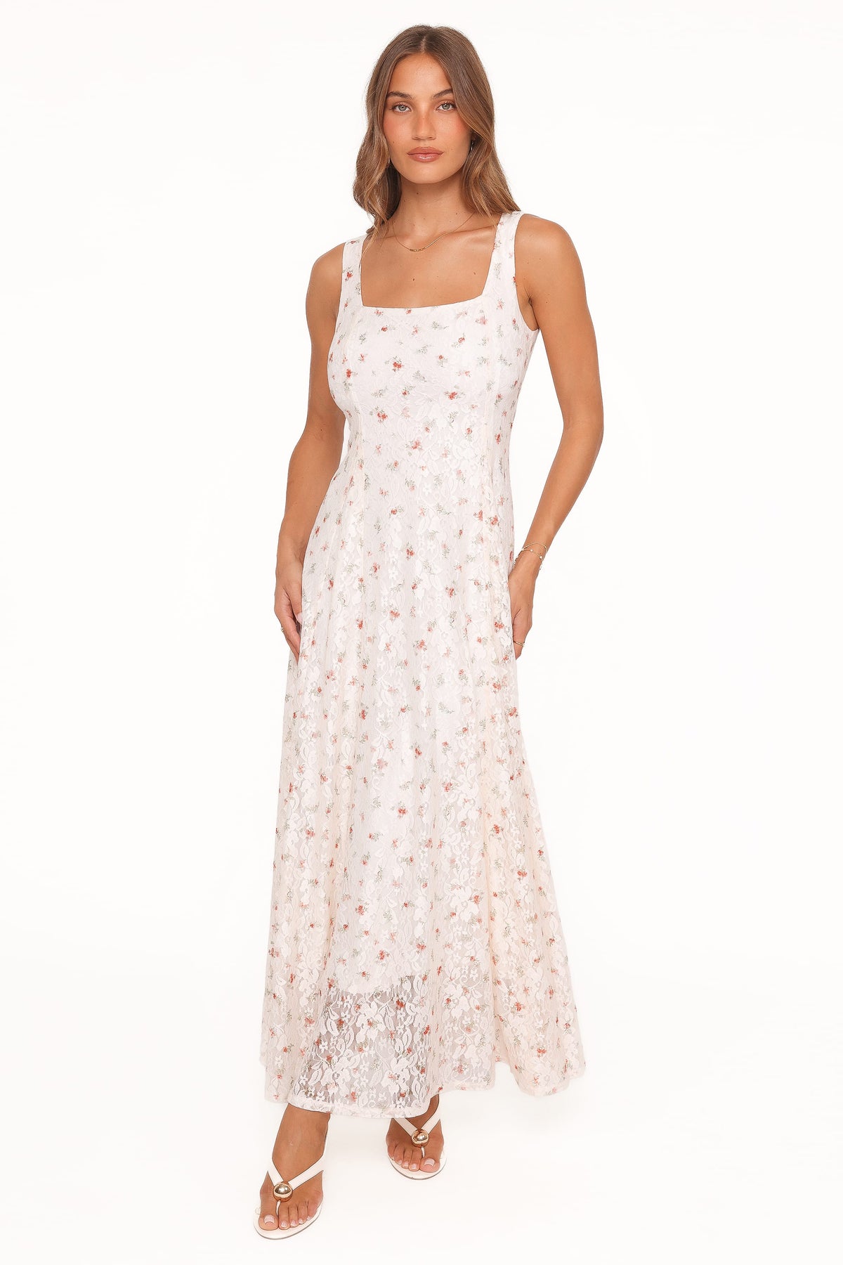 Valley Maxi Dress in White Floral Lace – view 2 of 7