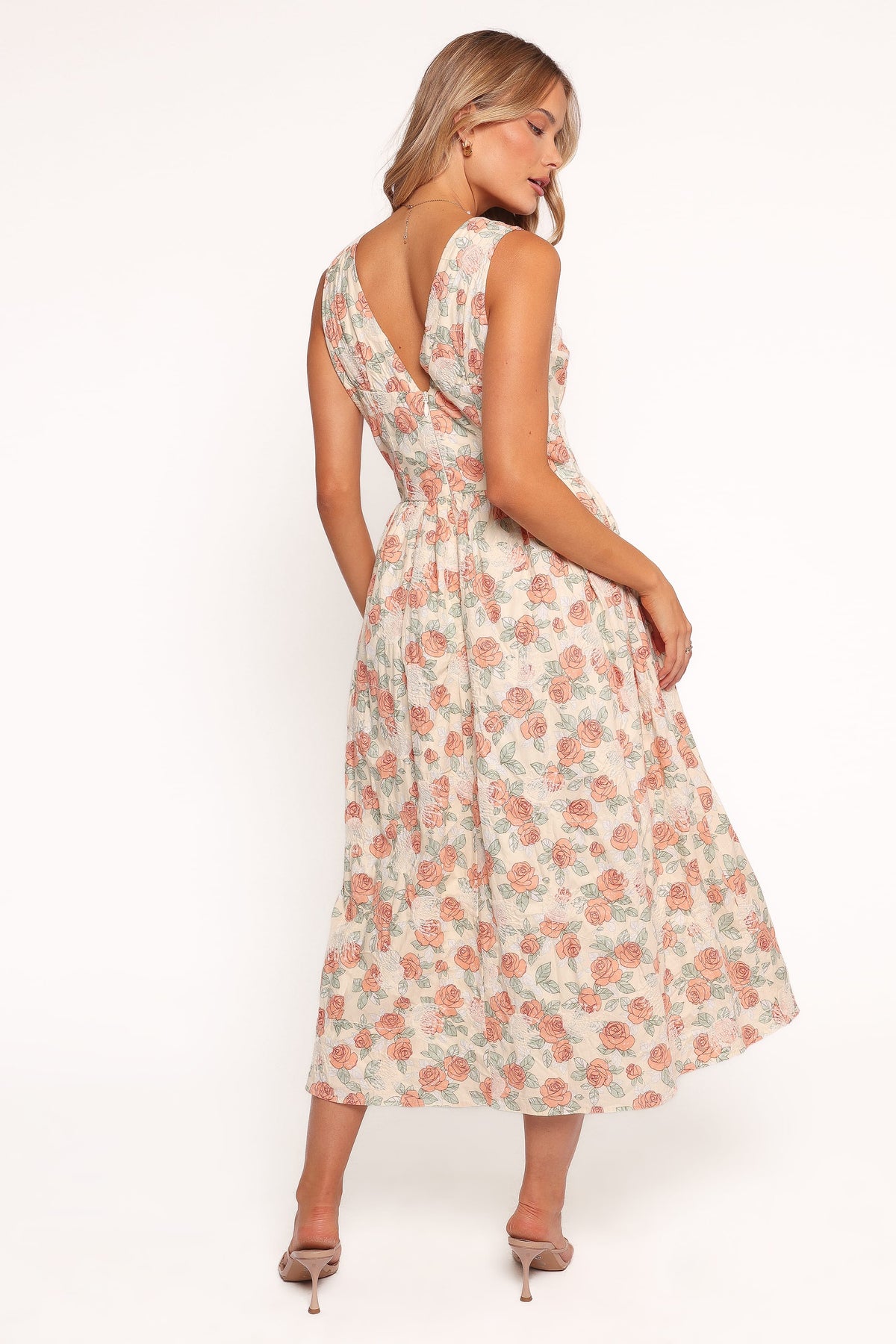 Velda Midi Dress in Pink Floral – view 4 of 6