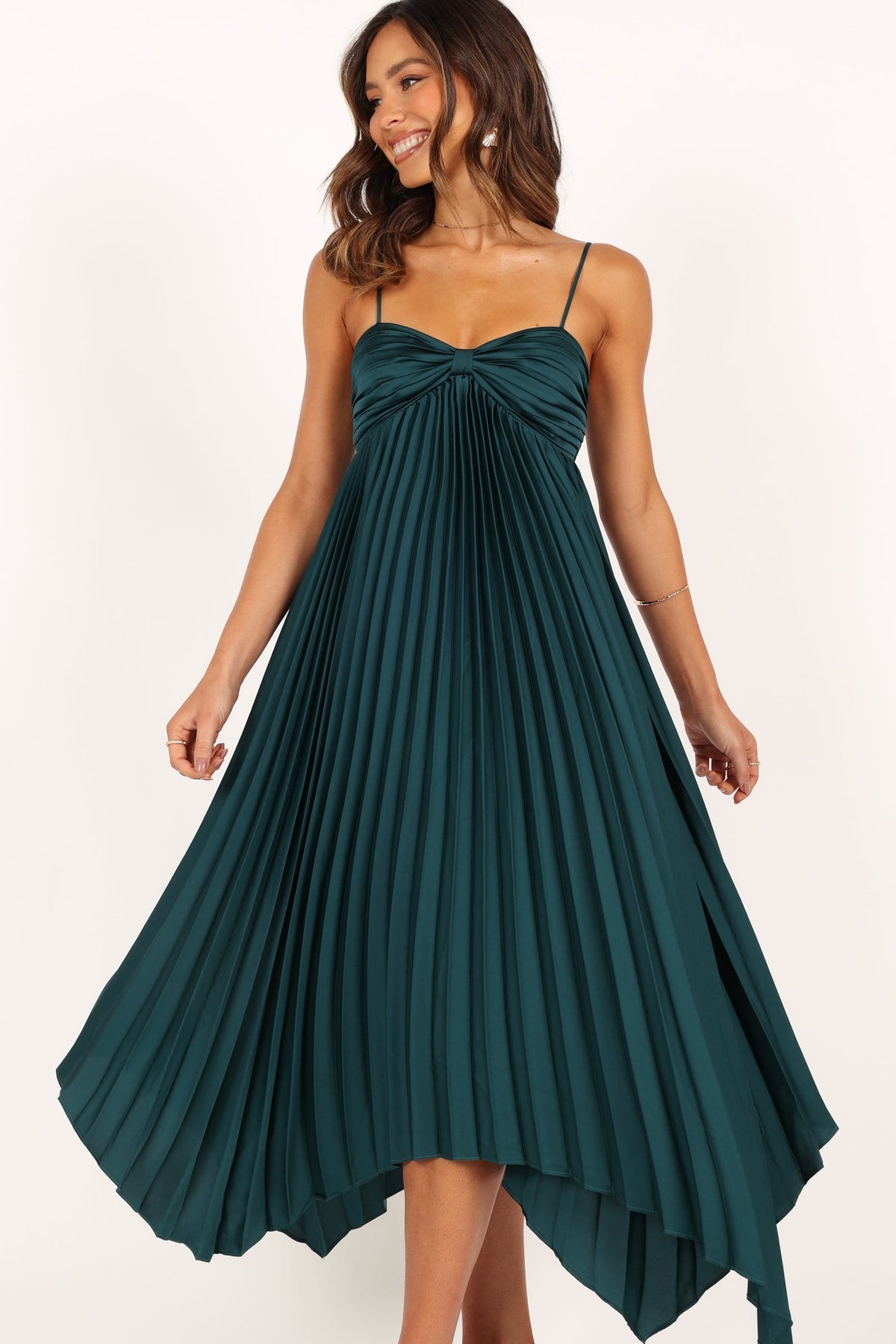 Vikki Dress in Emerald – view 3 of 6