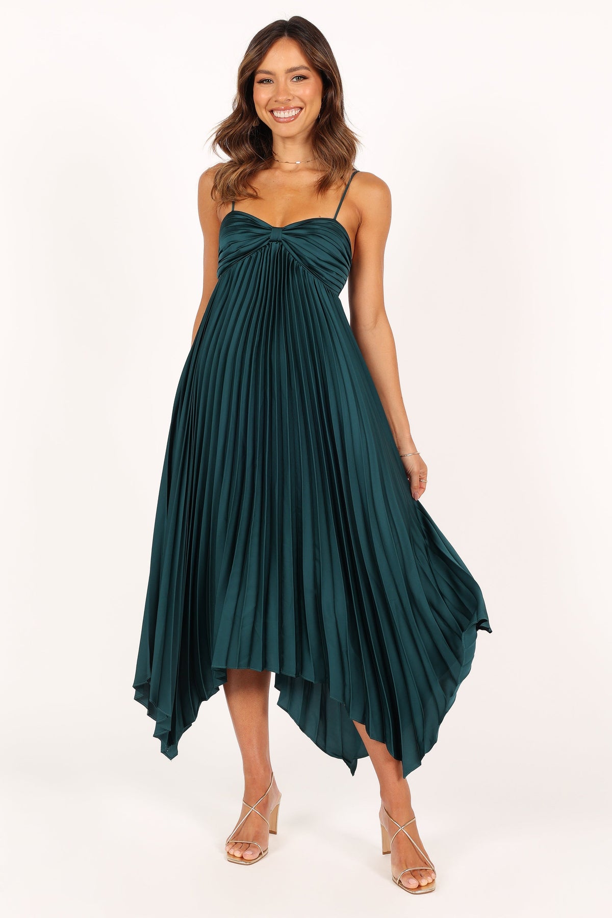 Vikki Dress in Emerald – view 1 of 6