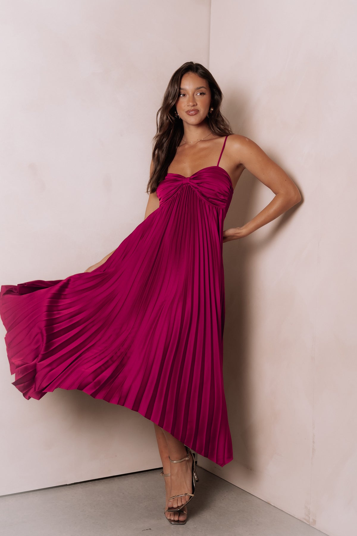 Vikki Dress in Magenta – view 1 of 8