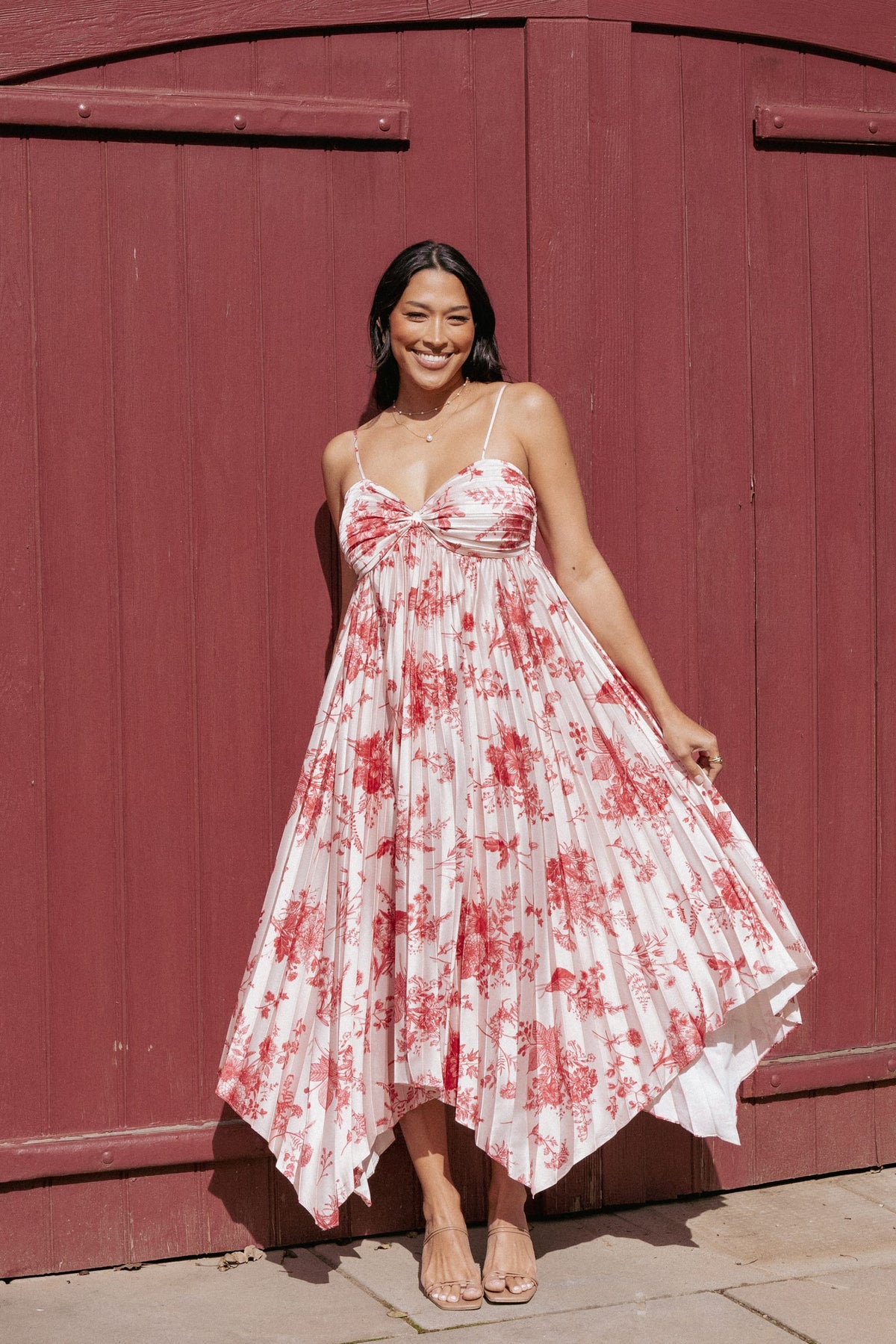 Vikki Dress in Red Floral – view 1 of 8